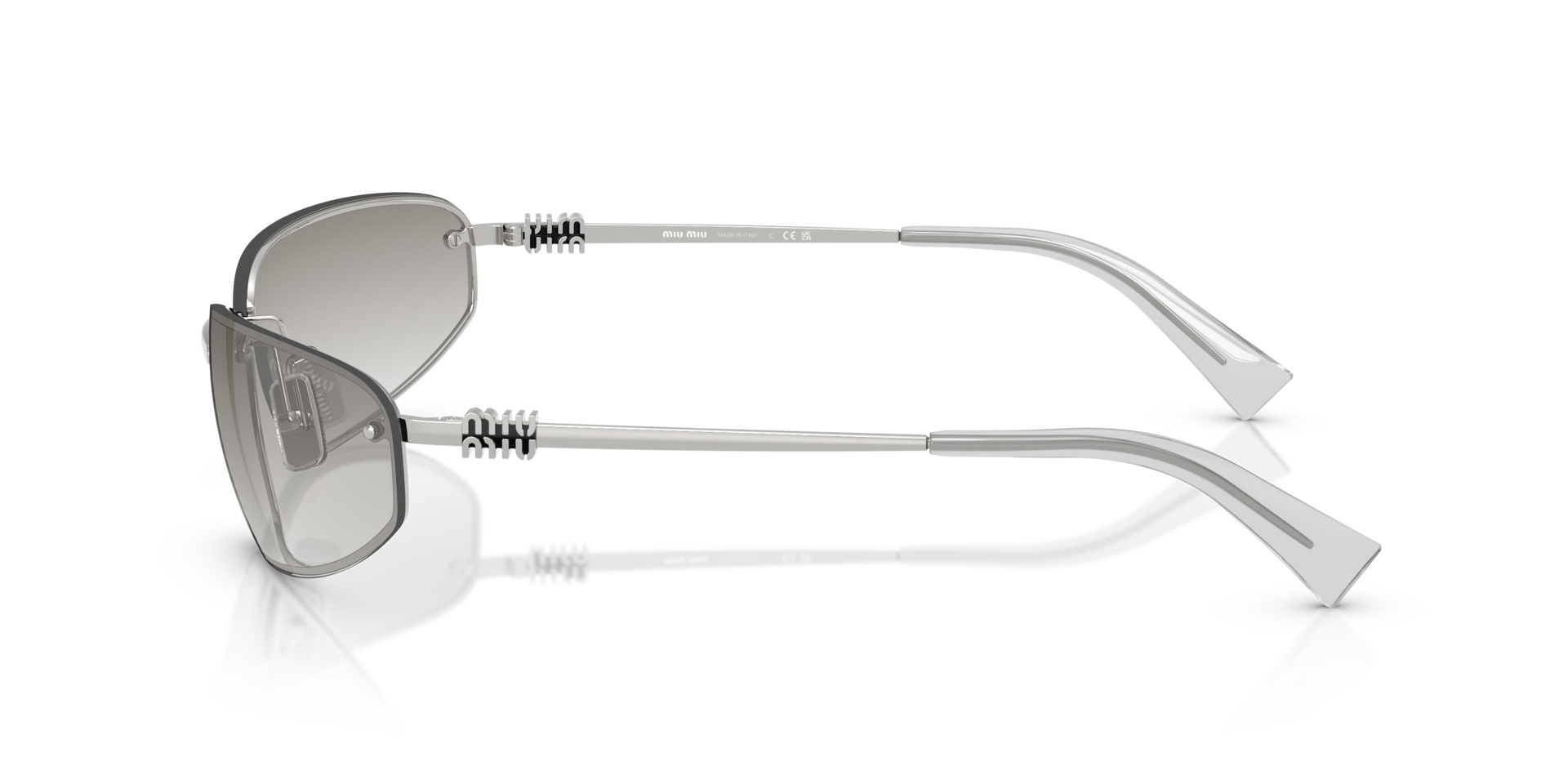 MIUMIU-A50S/S 1BC-8H1 PLATA(MARRON) 69*15, Plata, hi-res image number 4