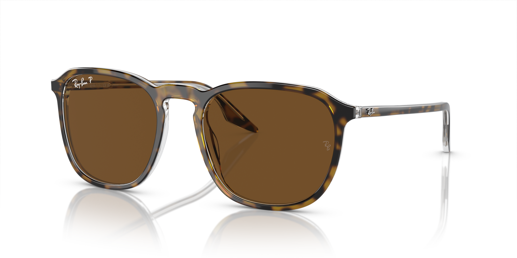RB-2203 1393/57 HAVANA/TRANSPARENTE (BROWN POL 52*20, Havana | Transparent, hi-res image number 0