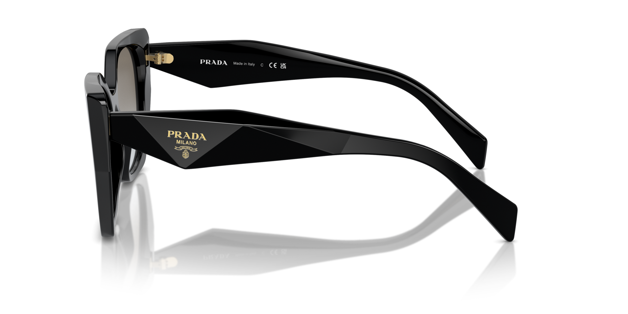PRADA-19ZS/S 1AB0A7 BLACK (GREY GRADIENT 55*17, Negre, hi-res image number 2