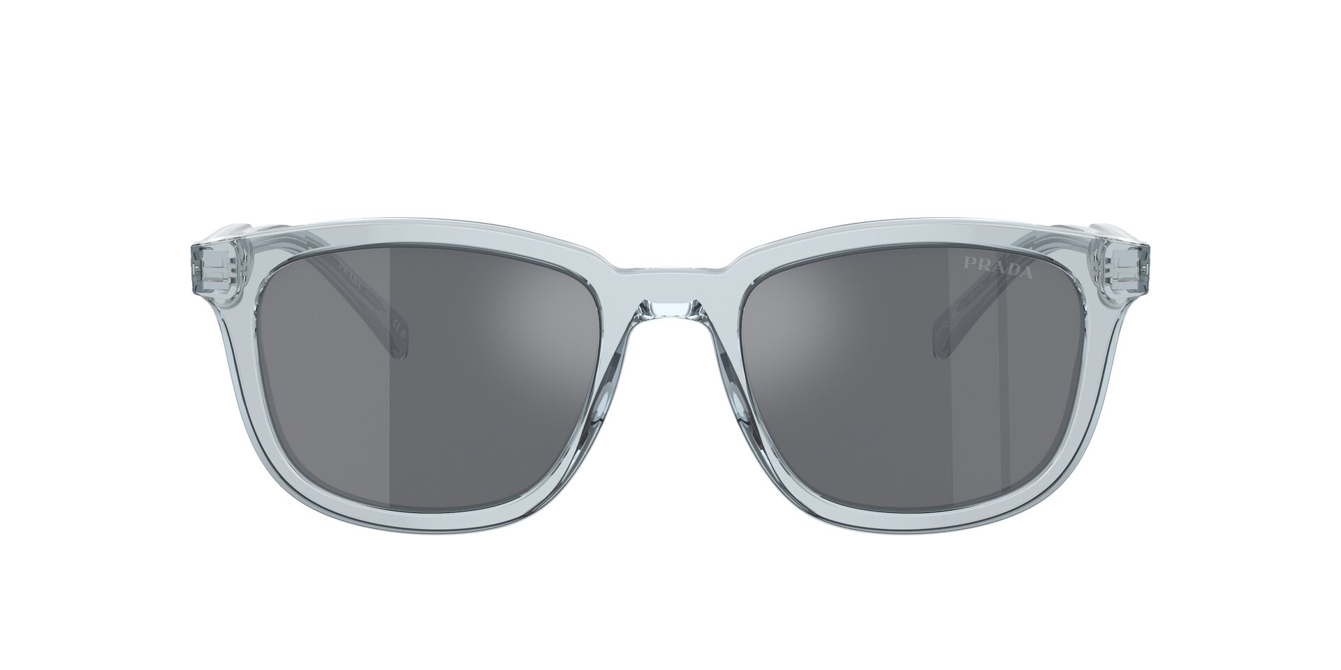 PRADA-A21S/S 19T175 TRANSPARENT AZURE/DARK GREY FLASH SILVER 53*20, Blau transparent, hi-res image number 1