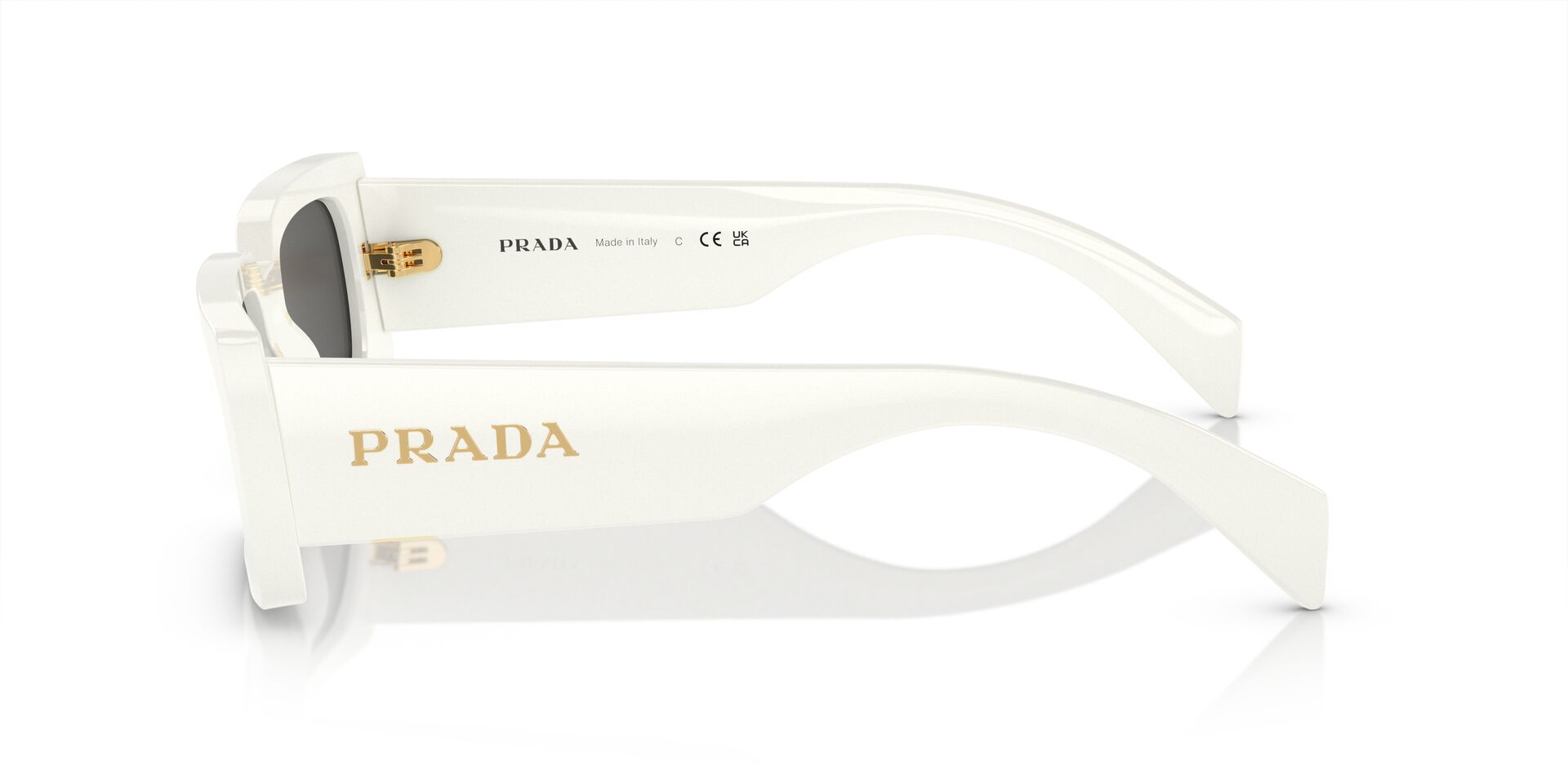 PRADA-A07S/S 1425S0 TALC(DARK GREY 52*20, Blanc, hi-res image number 2
