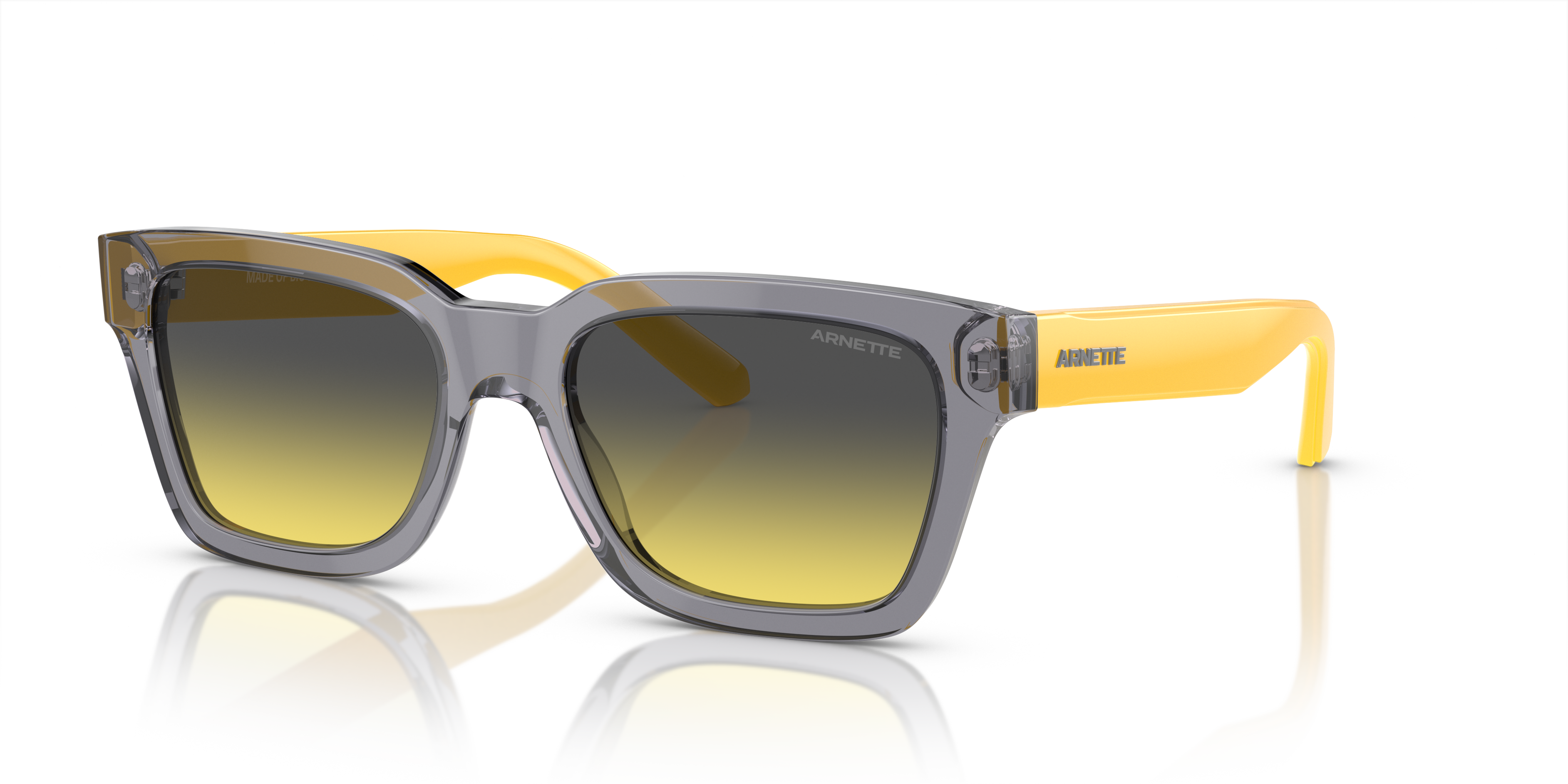 ARNETTE-4334 12432Q TRANSPARENT GREY(CLEAR FIFTY YELLOW/DARK GREY 53*18, Gris, hi-res image number 0