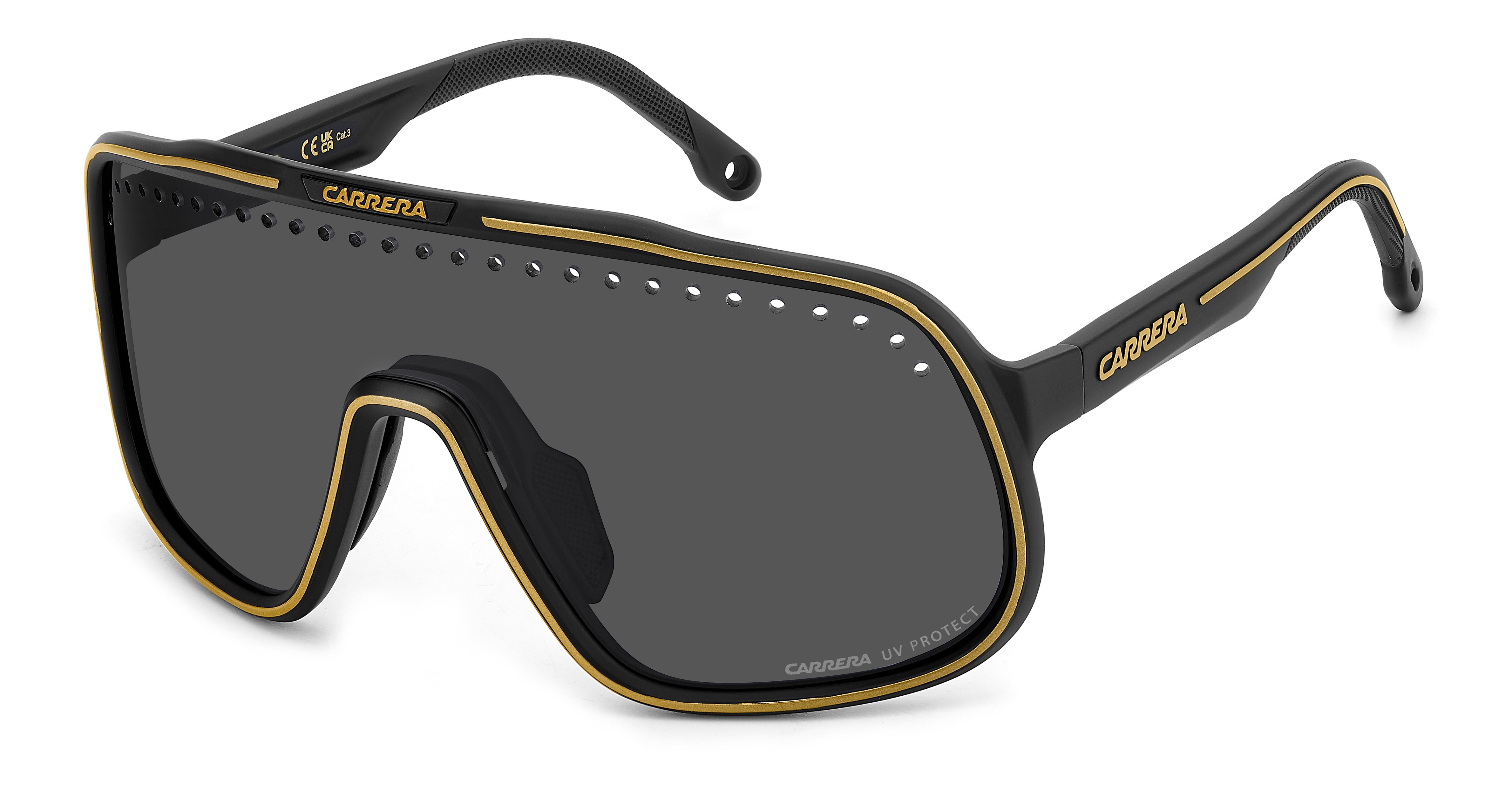 CARRERA-C-SPORT-02/S I46*IR MATTE BLACK GOLD(GREY 99*1, Negre mat | Daurat, hi-res image number 0