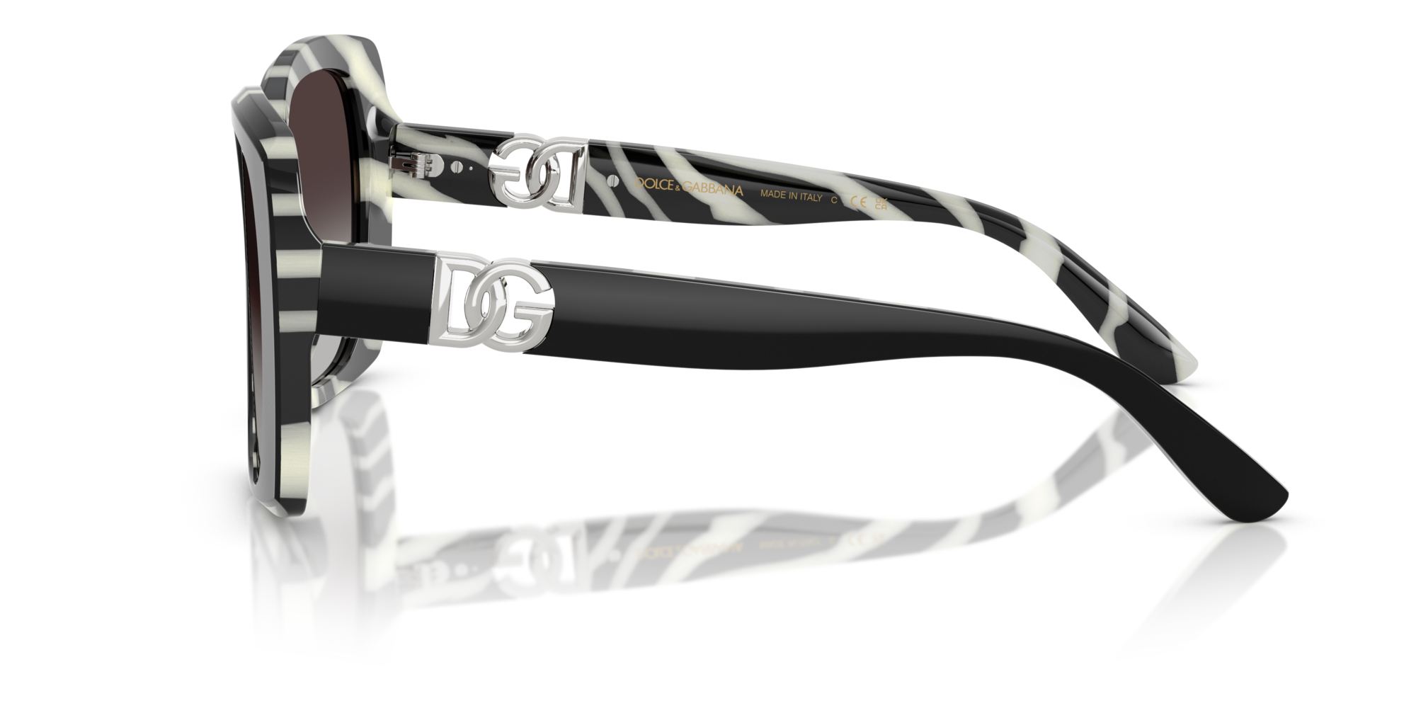 GABBANA-4475/S 33728G BLACK ON ZEBRA(GREY GRADIENT 56*19, Negre | Cebra, hi-res image number 2
