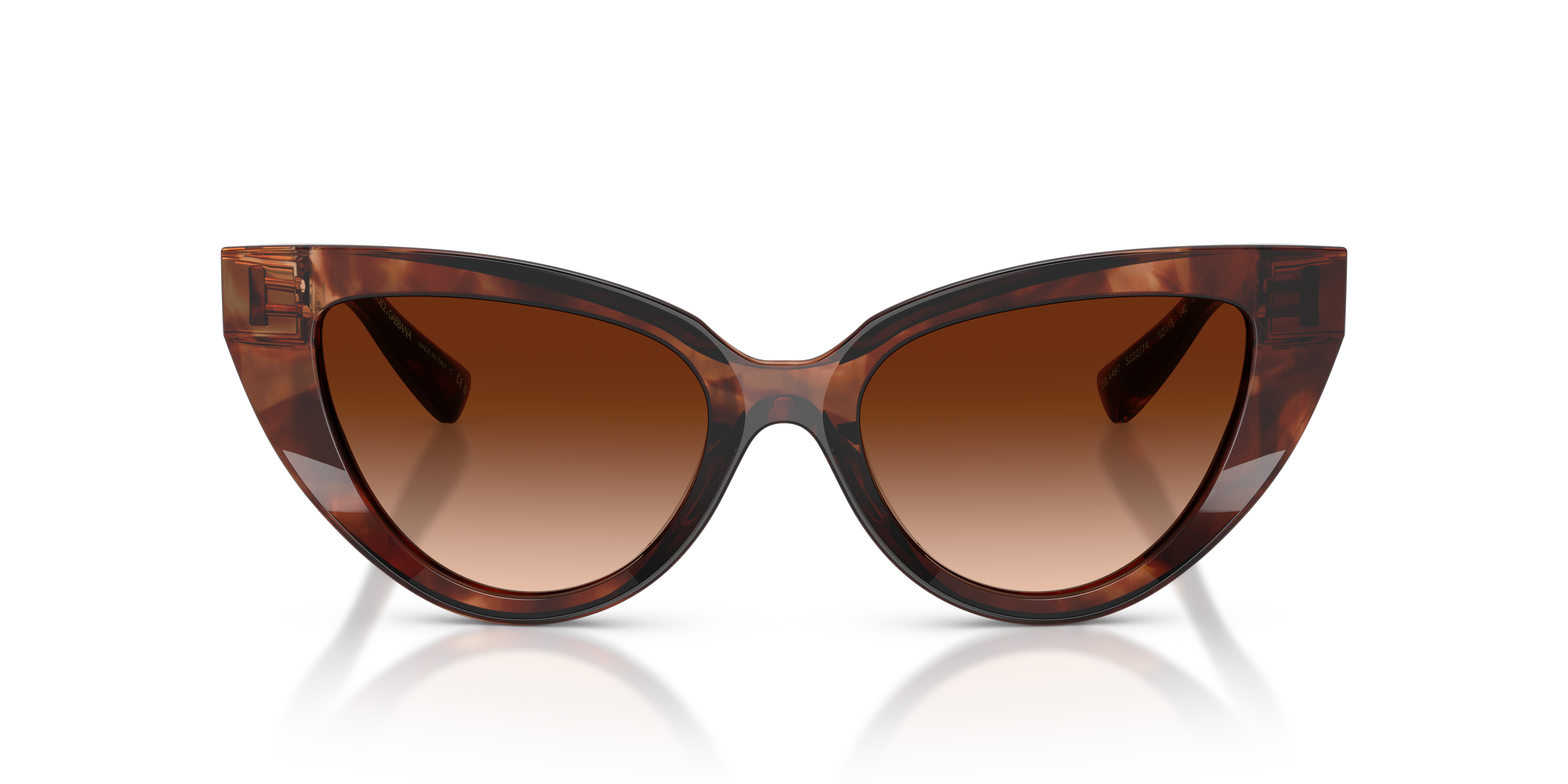 GABBANA-4497/S 322274 DARK RED HAVANA(BROWN GRADIENT 52*18, Burdeus Havana, hi-res image number 1