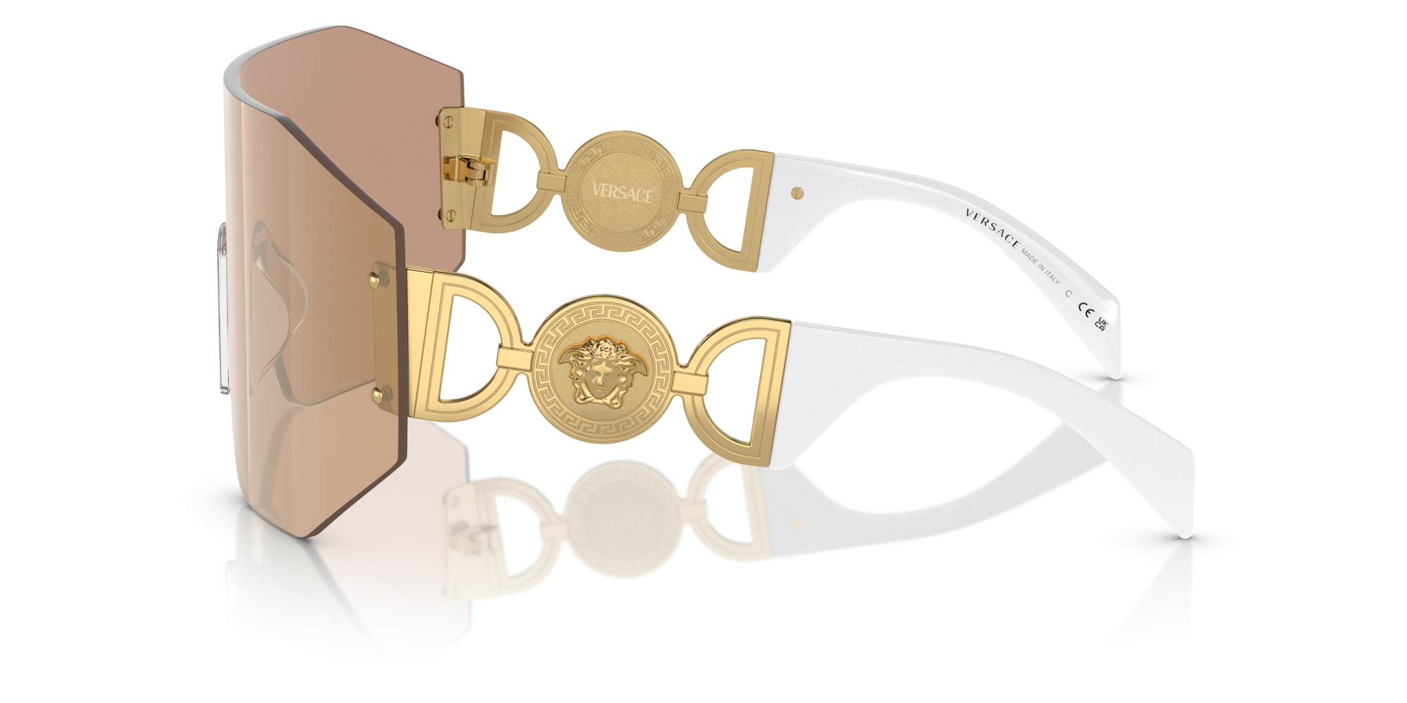 VERSACE-2258/S 10027J DARK BROWN MIRROR ROSE GOLD 45*00, , hi-res image number 2