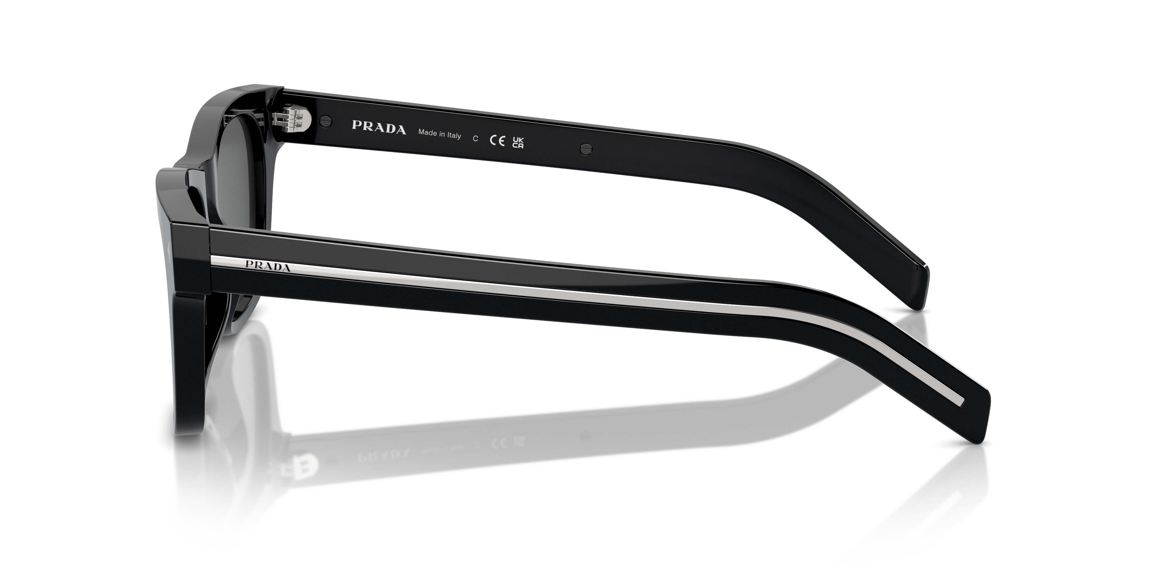 PRADA-A17S/S 16K731 BLACK(DARK GREY 54*19, Negre, hi-res image number 2