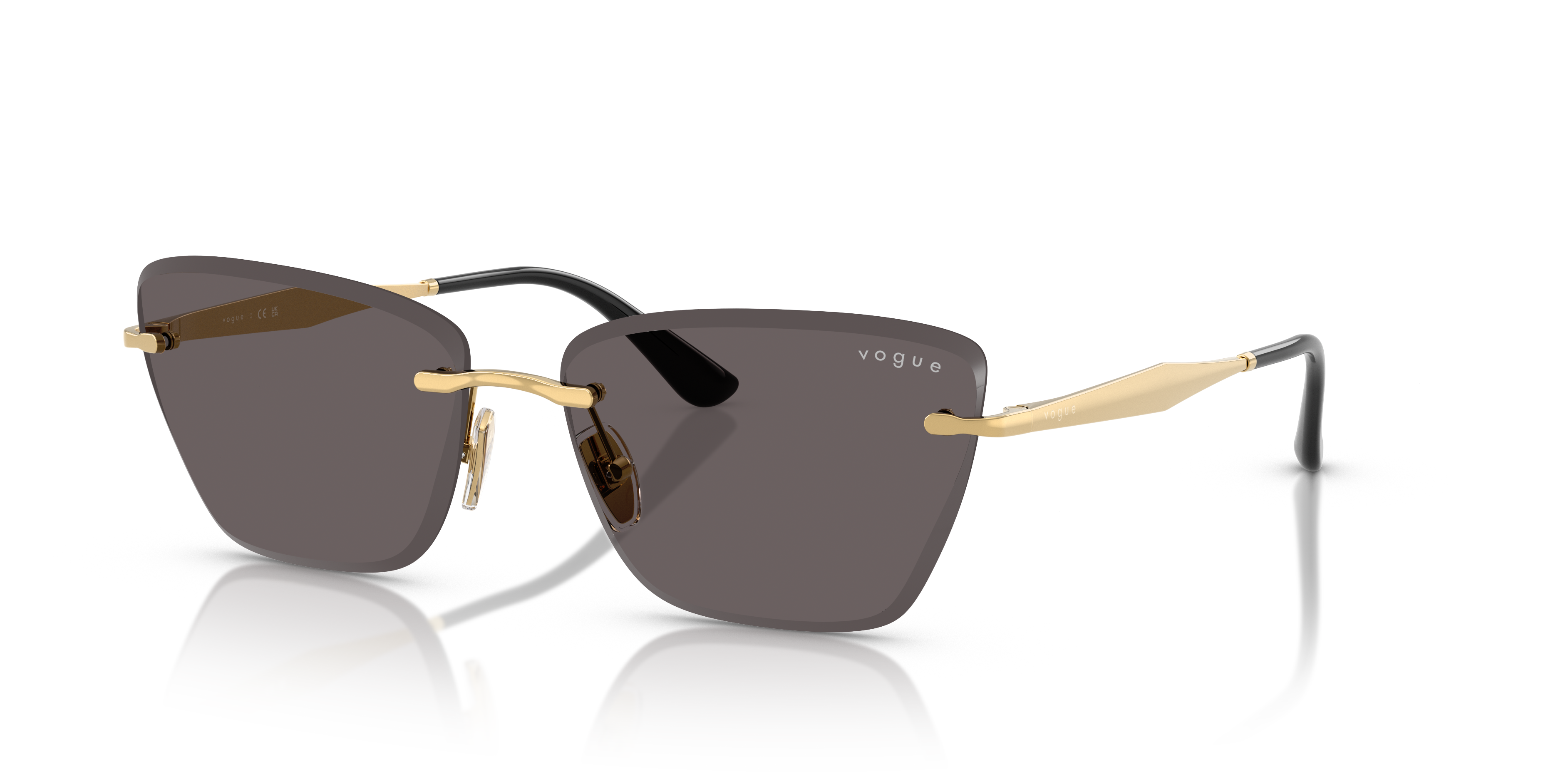 VOGUE-4332S/S 280/87 GOLD (BLACK SMOKE 59*15, , hi-res image number 0