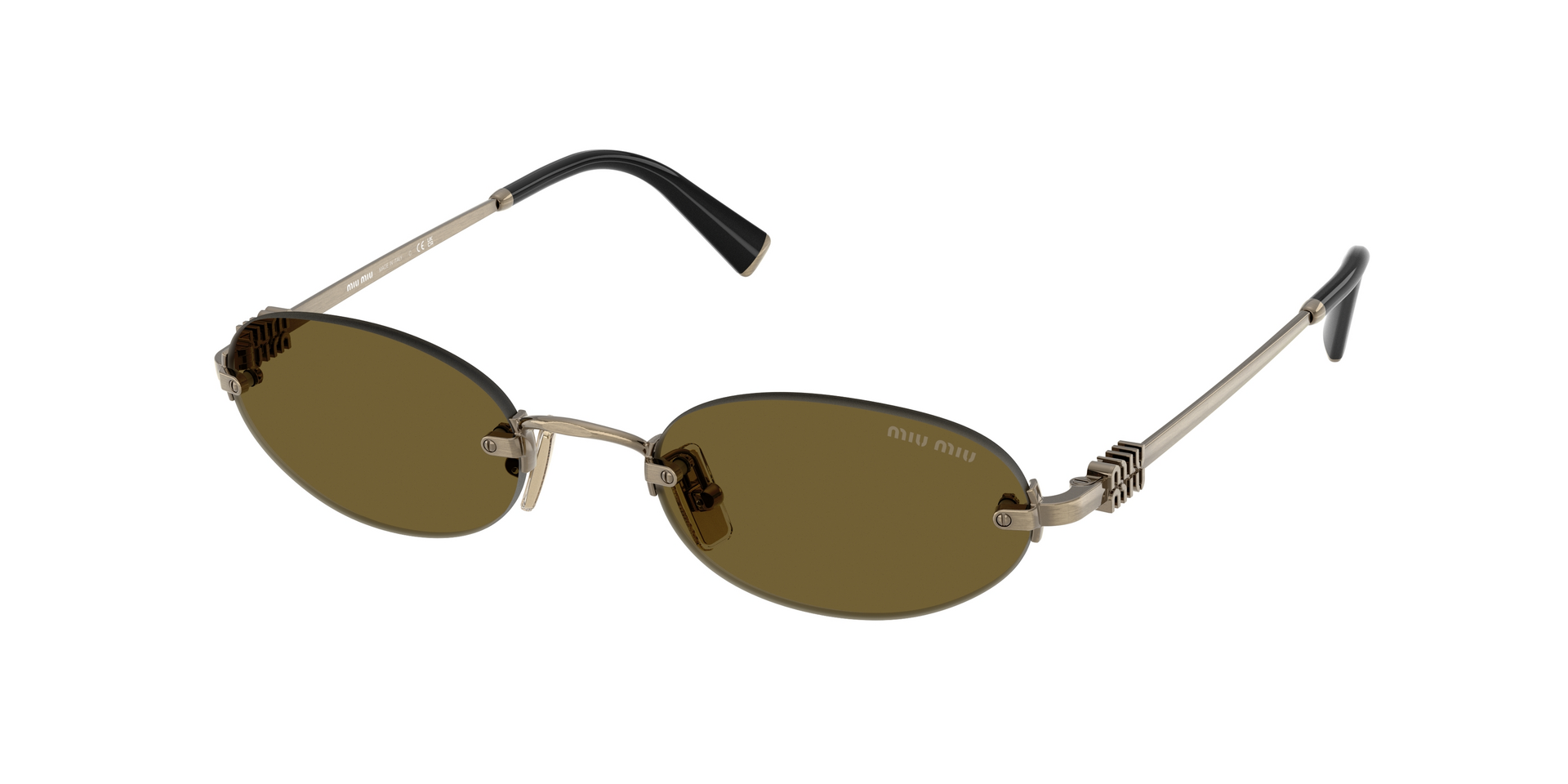 MIUMIU-A54S/S 26C09Z OLD GOLD (DARK BROWN) 51*20, Daurat, hi-res image number 0