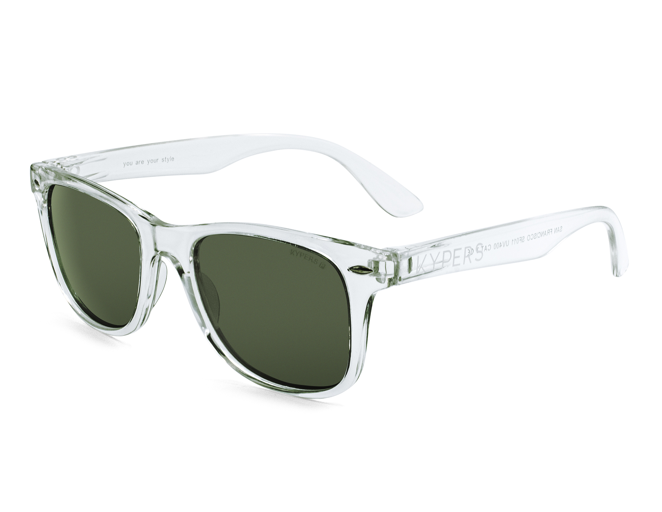 KYPERS-SANFRANCISCO/S SF011 TRANSPARENT DARK GREEN 50*20, Transparent, hi-res image number 0