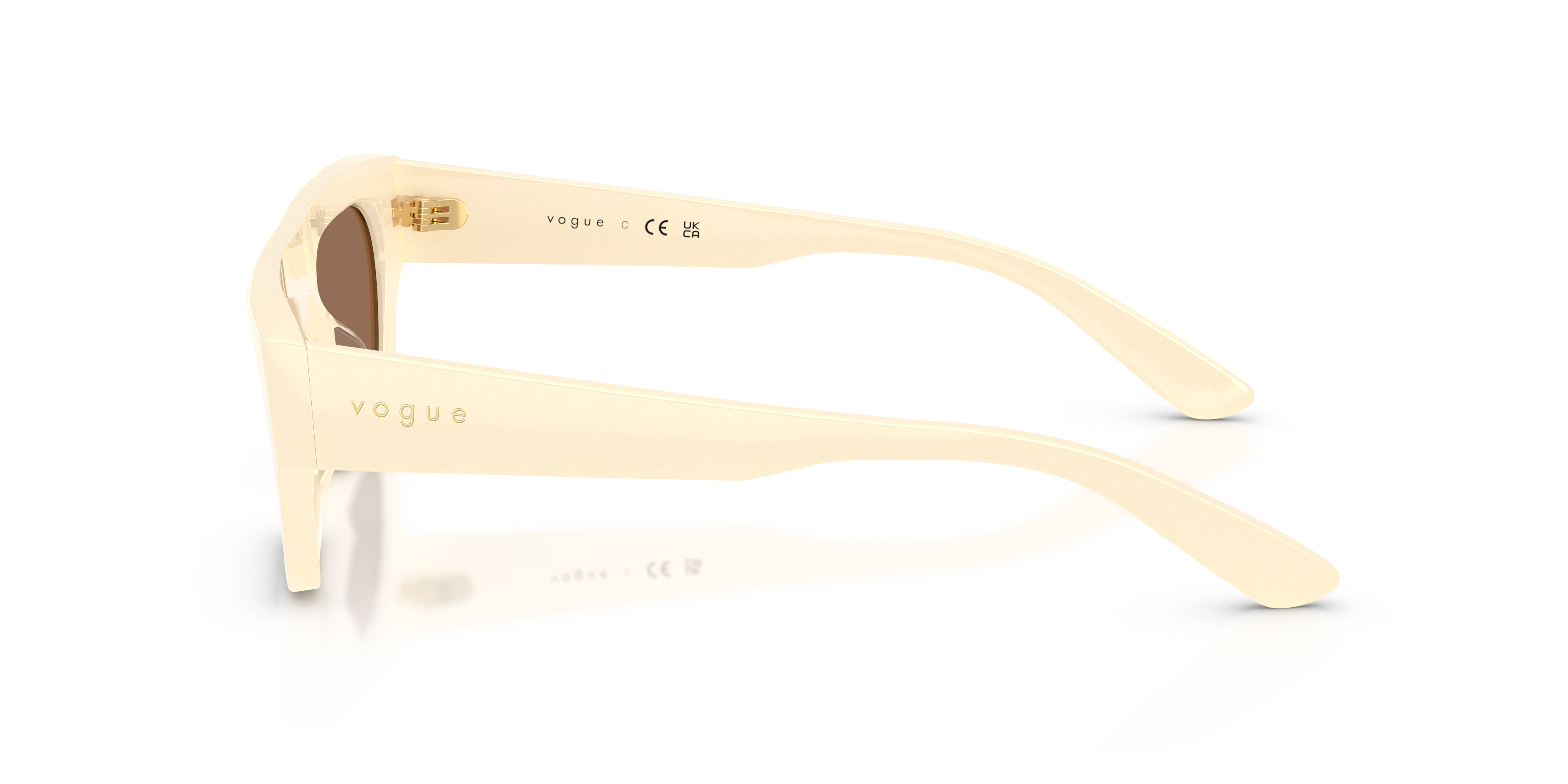VOGUE-5694SU/S 316773 FULL IVORY(DARK BROWN 51*20, , hi-res image number 2