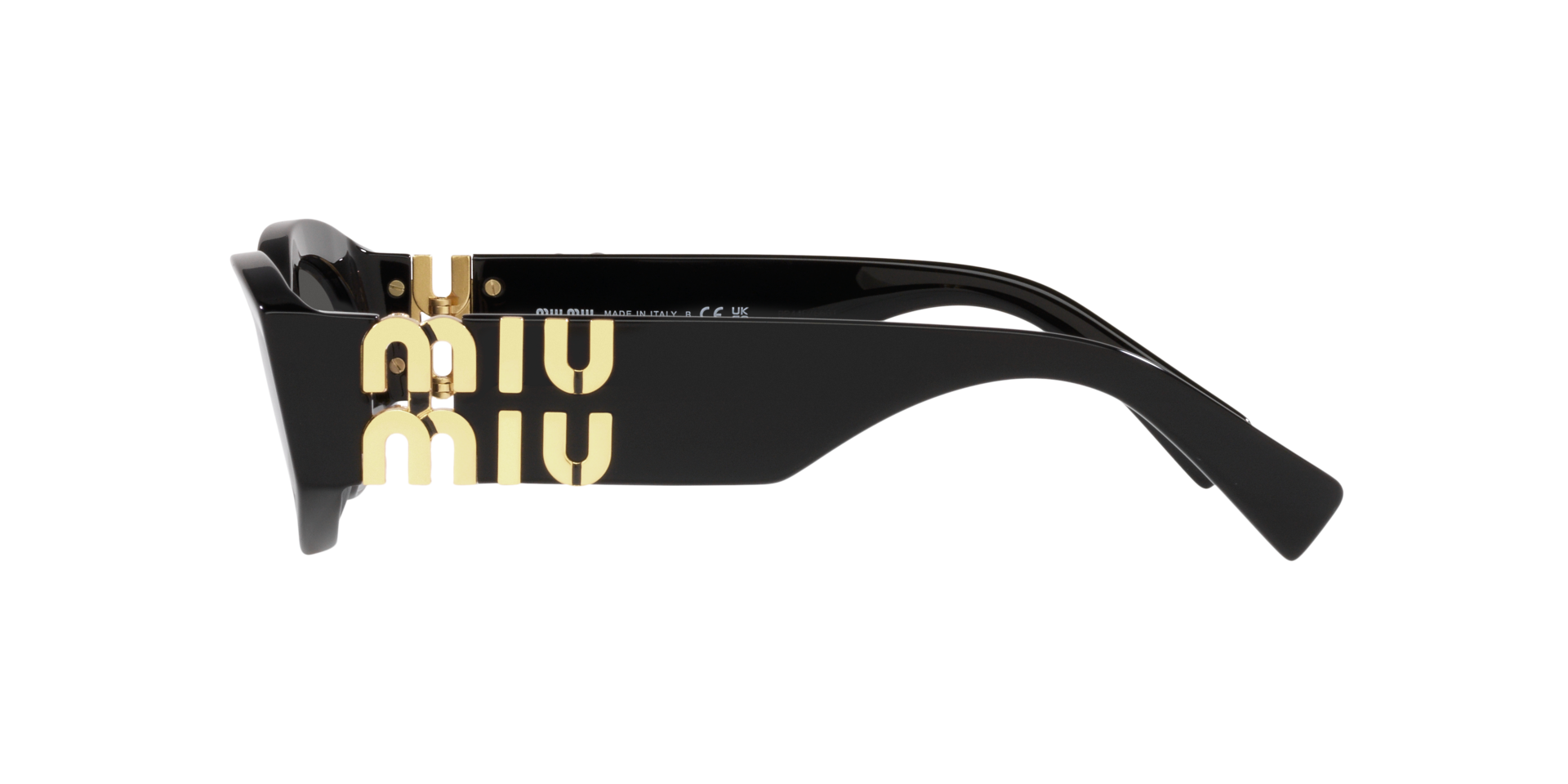 MIUMIU-11W/S 1AB5S0 NEGRA/NEGRA ORO 54*21, Negre, hi-res image number 2