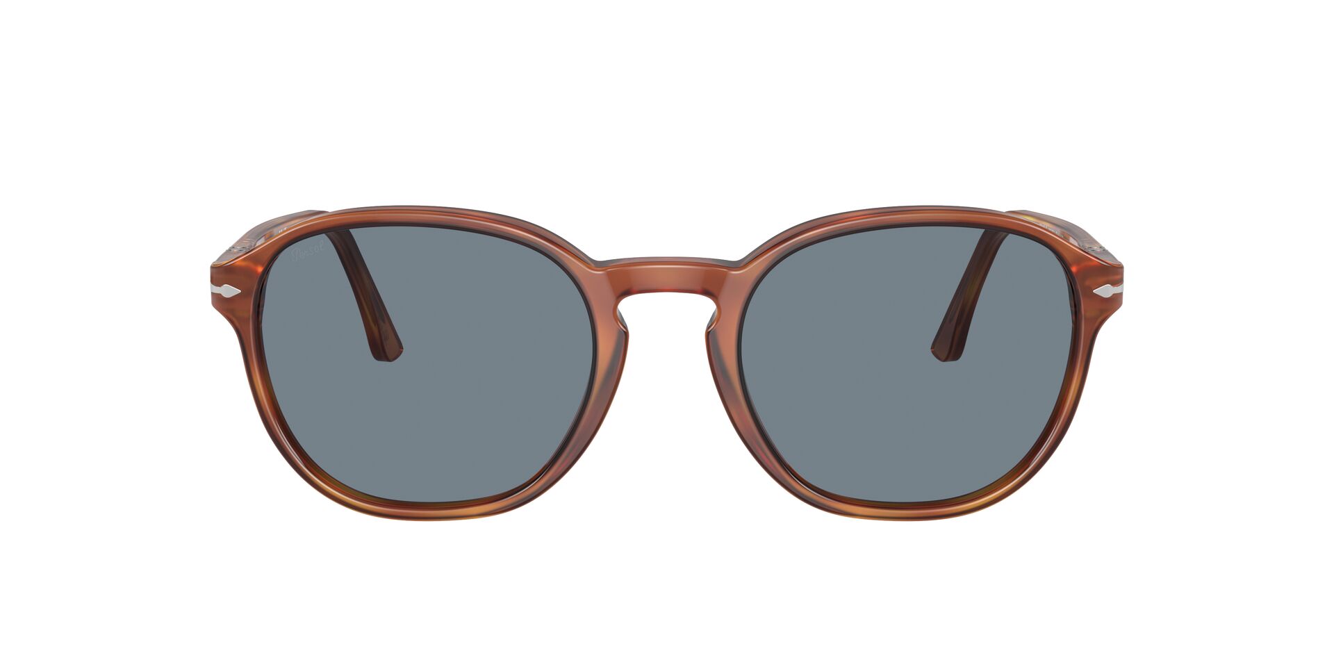 PERSOL-3343S/S 96/56 TERRA DI SIENA(LIGHT BLUE 53*21, Marró, hi-res image number 1