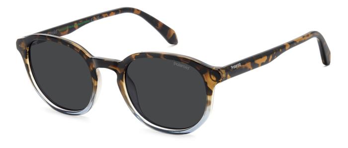 POLAROID-4195/S/S IPR*M9 HAVANABLUE(GREYPOLARIZED 51*21, , hi-res image number 0