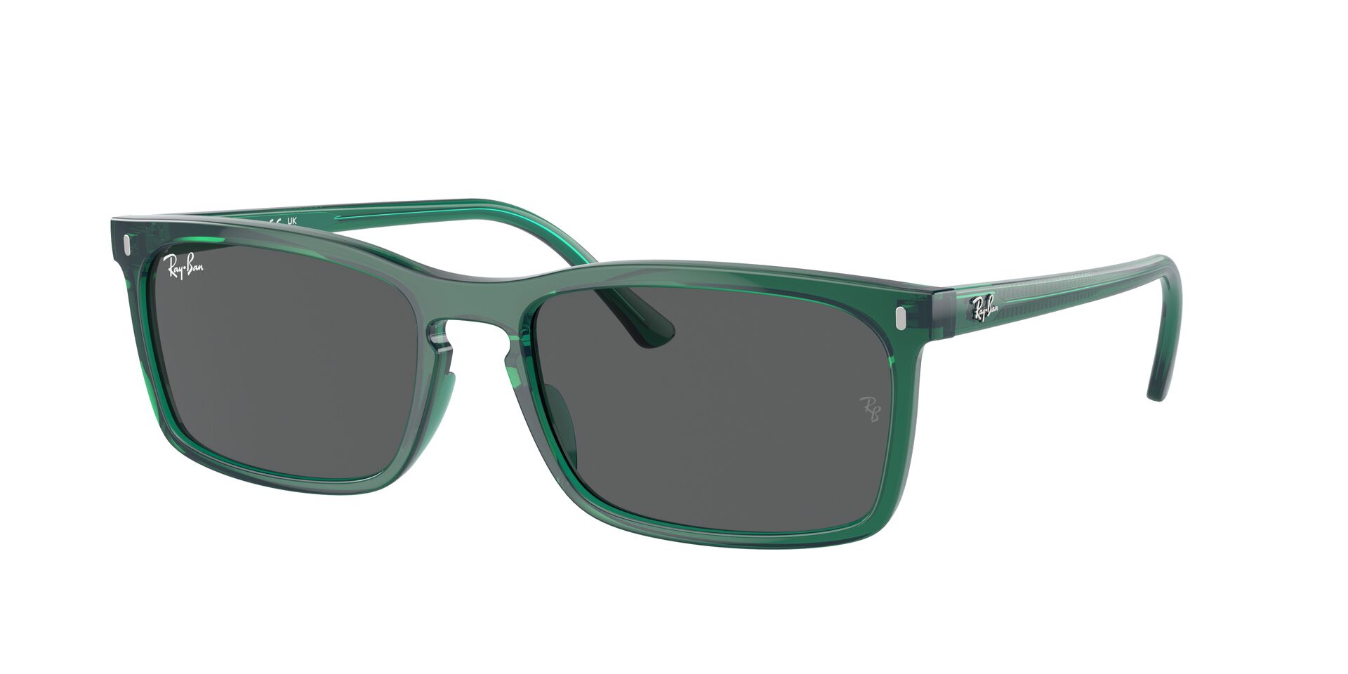 RB-4435 6615B1 TRANSPARENT GREEN(DARK GREY 59*18, Verd transparent, hi-res image number 0