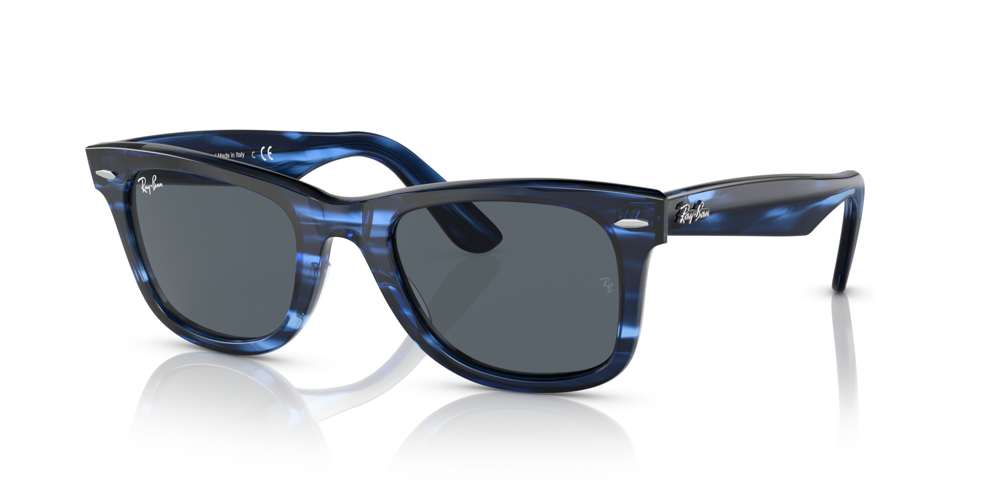 RB-2140 1361R5 AZUL 50*22, Blau a ratlles, hi-res image number 0