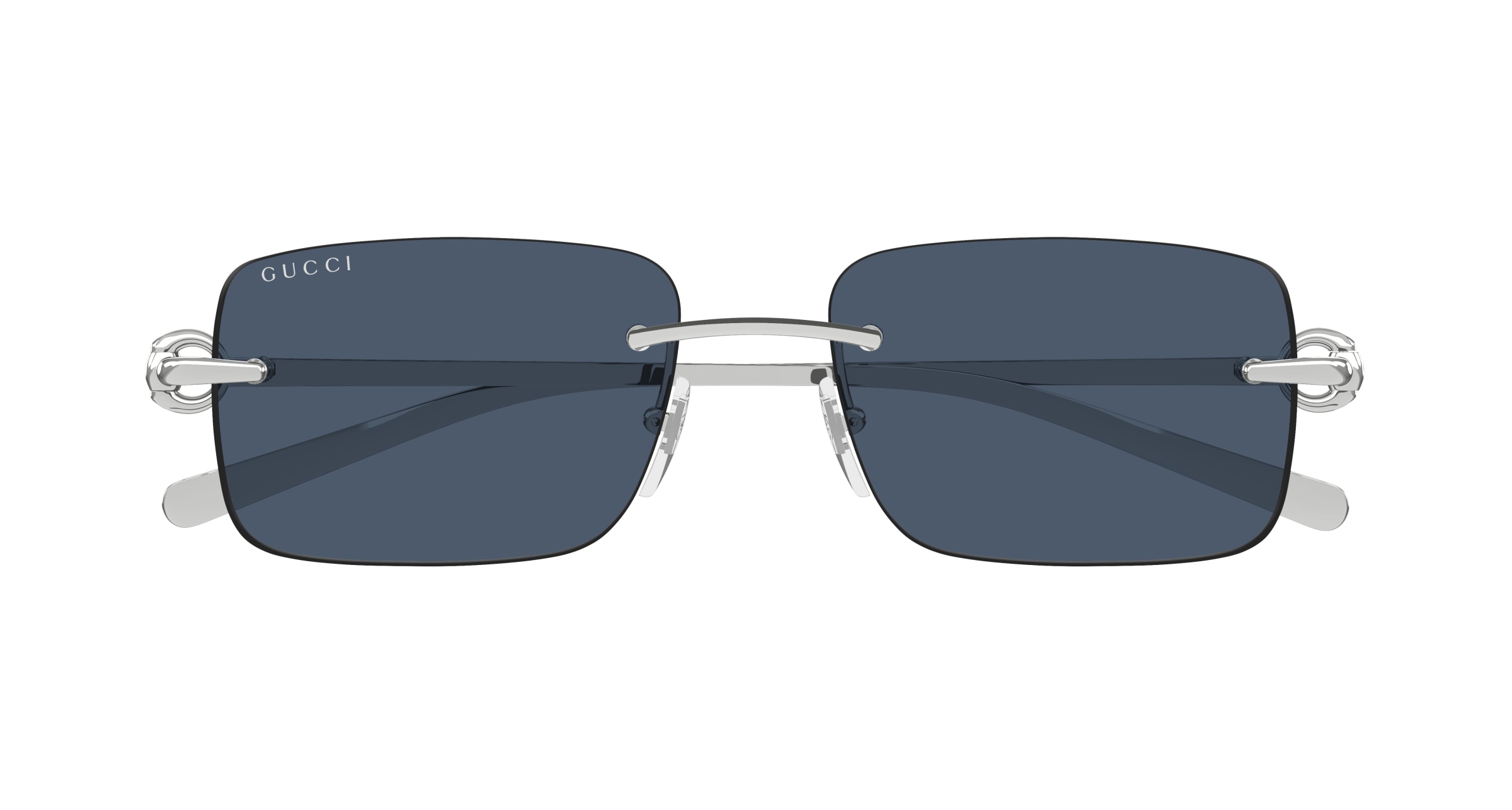 GUCCI-1703S/S 003 SILVER-SILVER-BLUE 55*17, Plata, hi-res image number 1