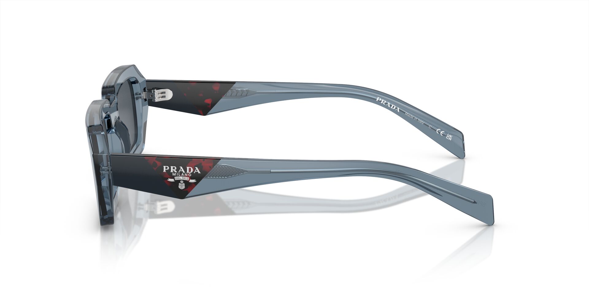 PRADA-A12S/S 19O70B TRANSPARENT BLUE(DARK GREY 52*21, Blau transparent, hi-res image number 2