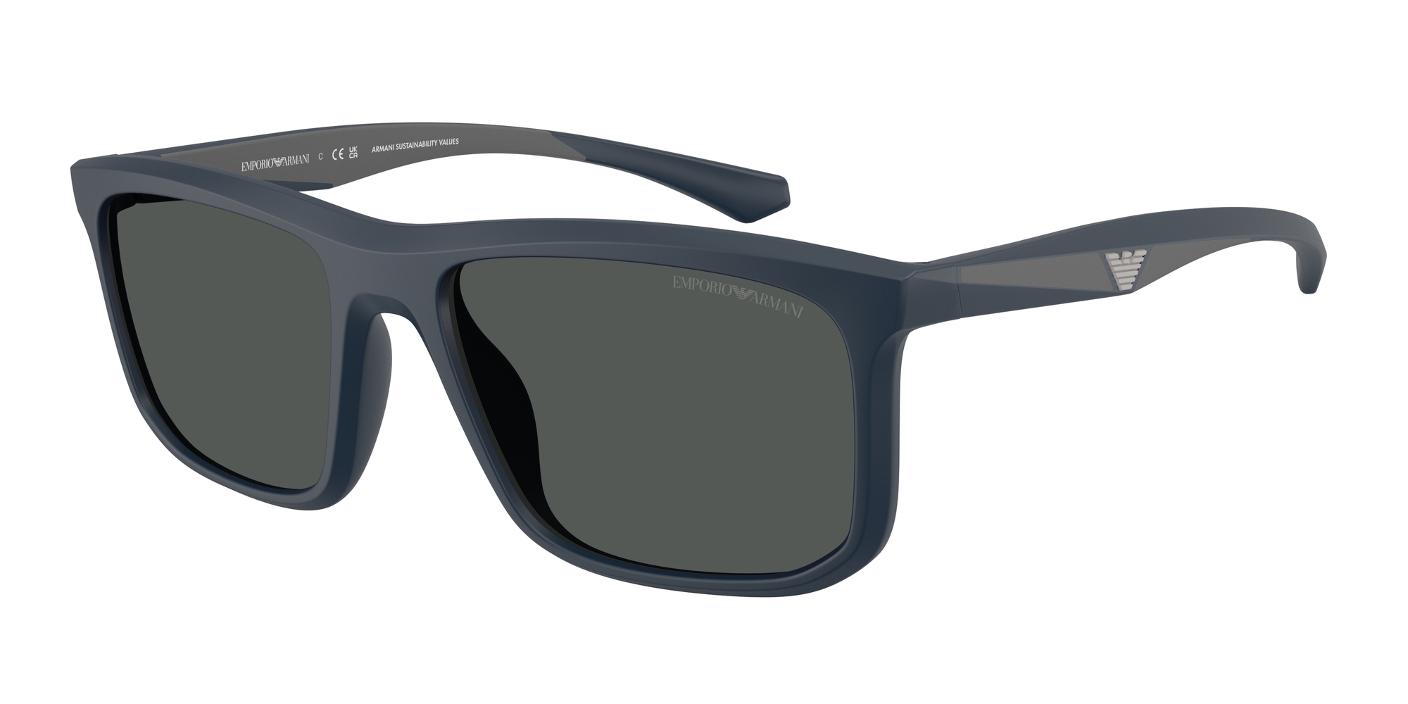 EMPORIO-4234U/S 618587 MATTE BLUE(DARK GREY 57*18, , hi-res image number 0
