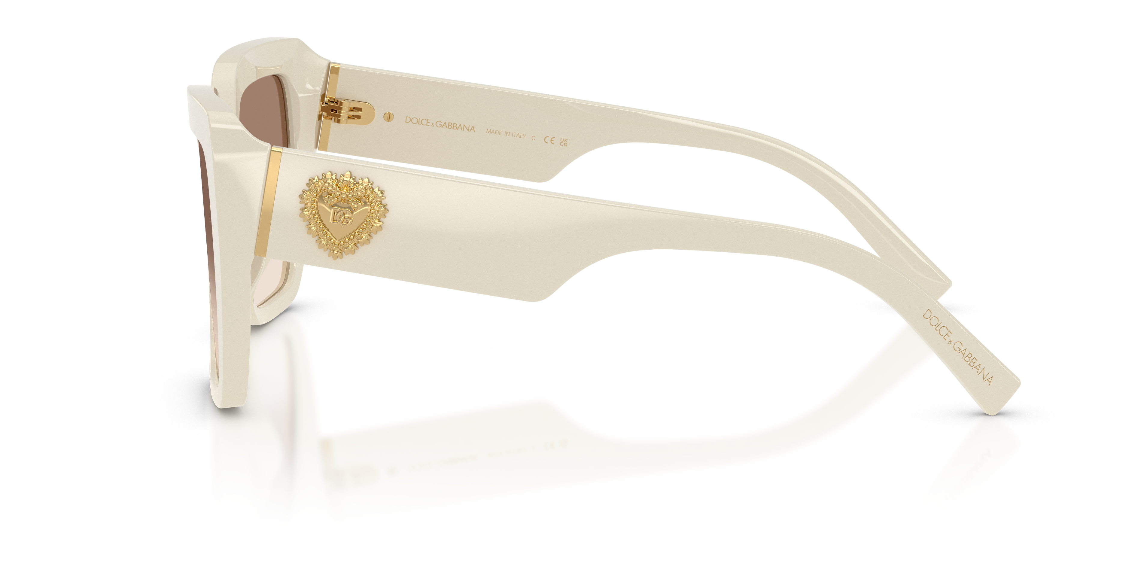 GABBANA-4538/S 331294 CREAM(GRADIENT BROWN MIRROR SILVER 54*20, , hi-res image number 2