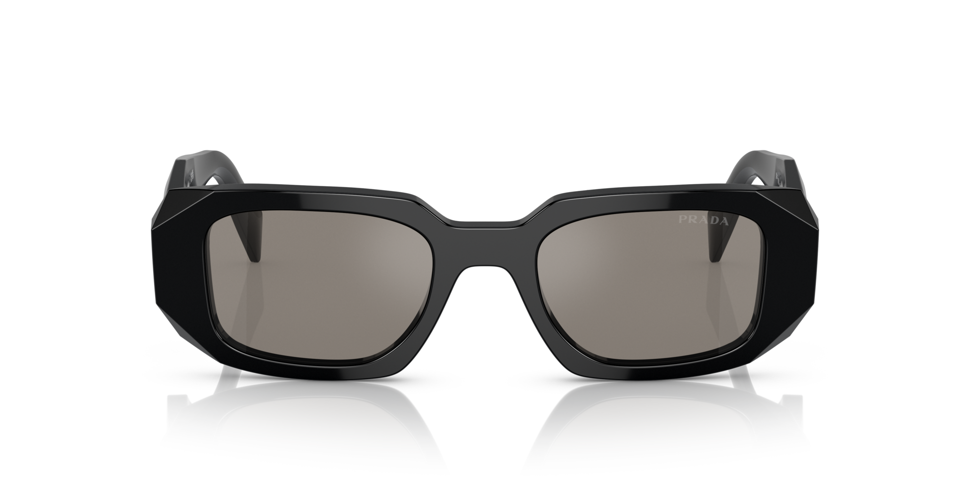 PRADA-17WS/S 1AB07Z BLACK (GREY MIRROR INTERNAL SILVER) 49*20, Negre, hi-res image number 1