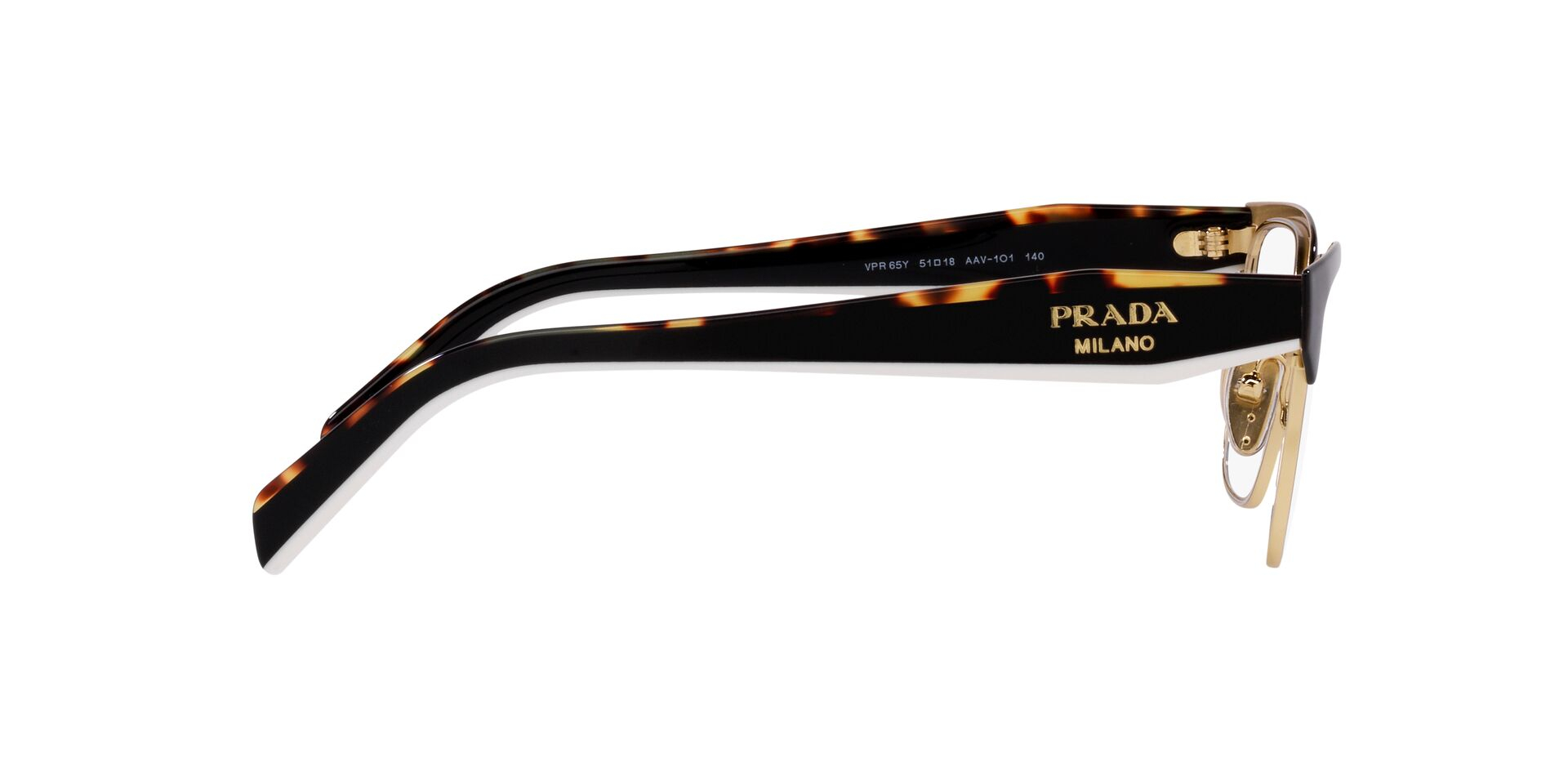 PRADA-65YV/G AAV1O1 BLACK/PALE GOLD 53*18, Negre, hi-res image number 2 PRADA-65YV/G AAV1O1 BLACK/PALE GOLD 53*18, Negre, hi-res image number 2