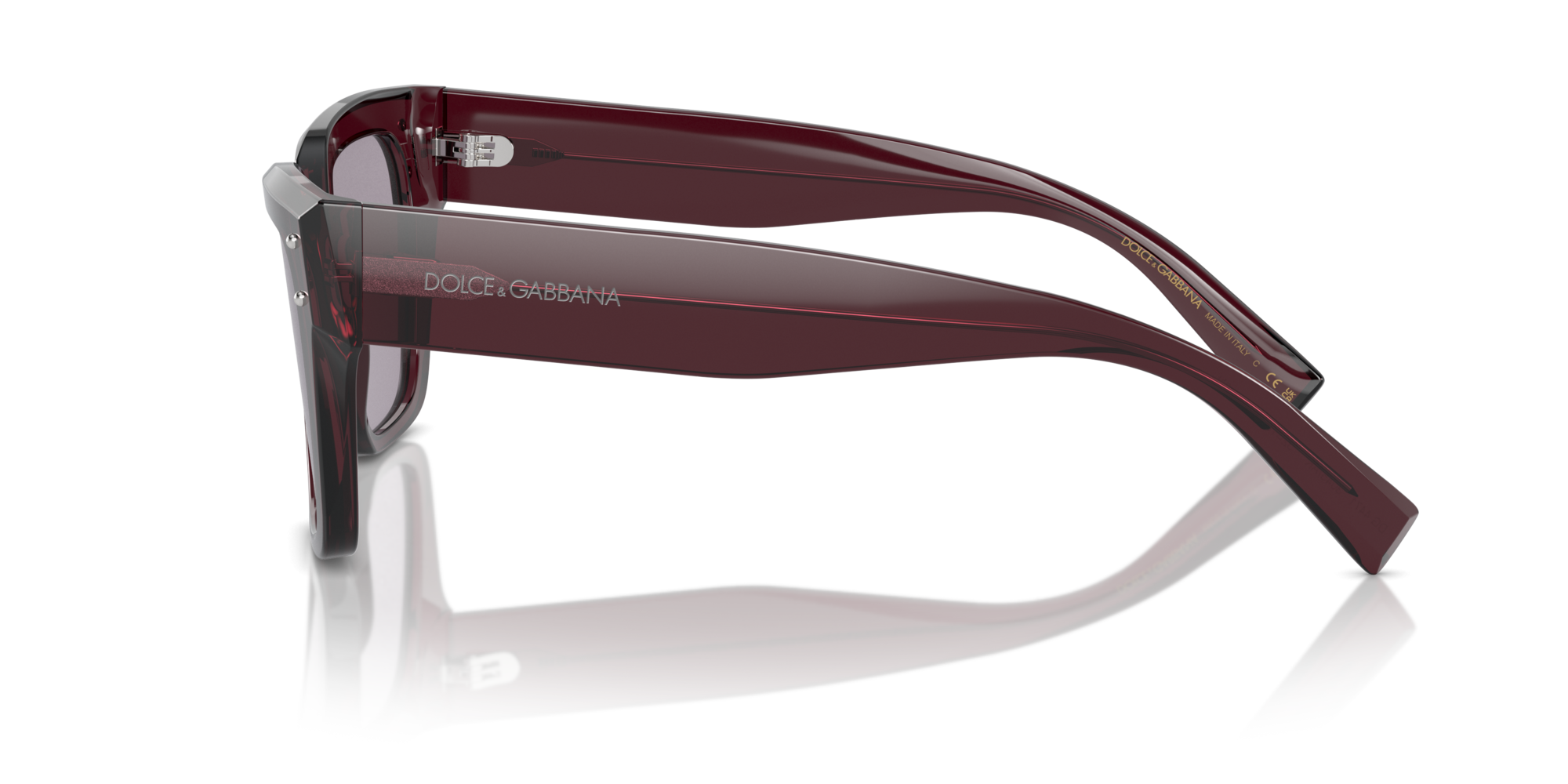 GABBANA-4471/S 3045AK TRANSPARENT VIOLET/LILLAC ISA BLACK SILVER MIRROR 52*18, Violeta transparent, hi-res image number 2