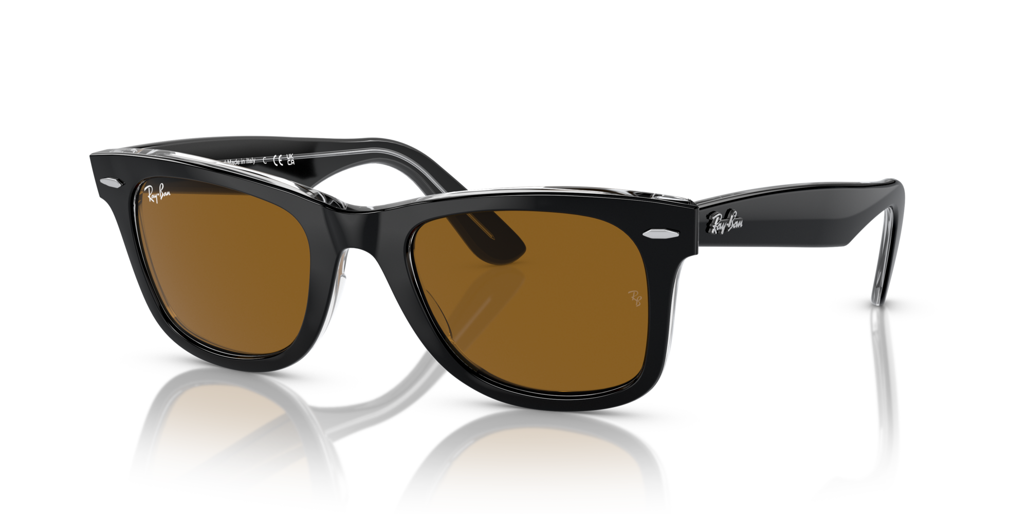 RB-2140 129433 BLACK (BROWN 54*18, Negre sobre transparent, hi-res image number 0