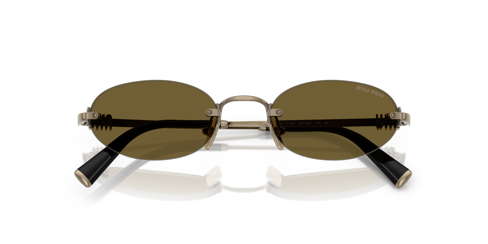 MIUMIU-A54S/S 26C09Z OLD GOLD (DARK BROWN) 51*20, Daurat, hi-res image number 4