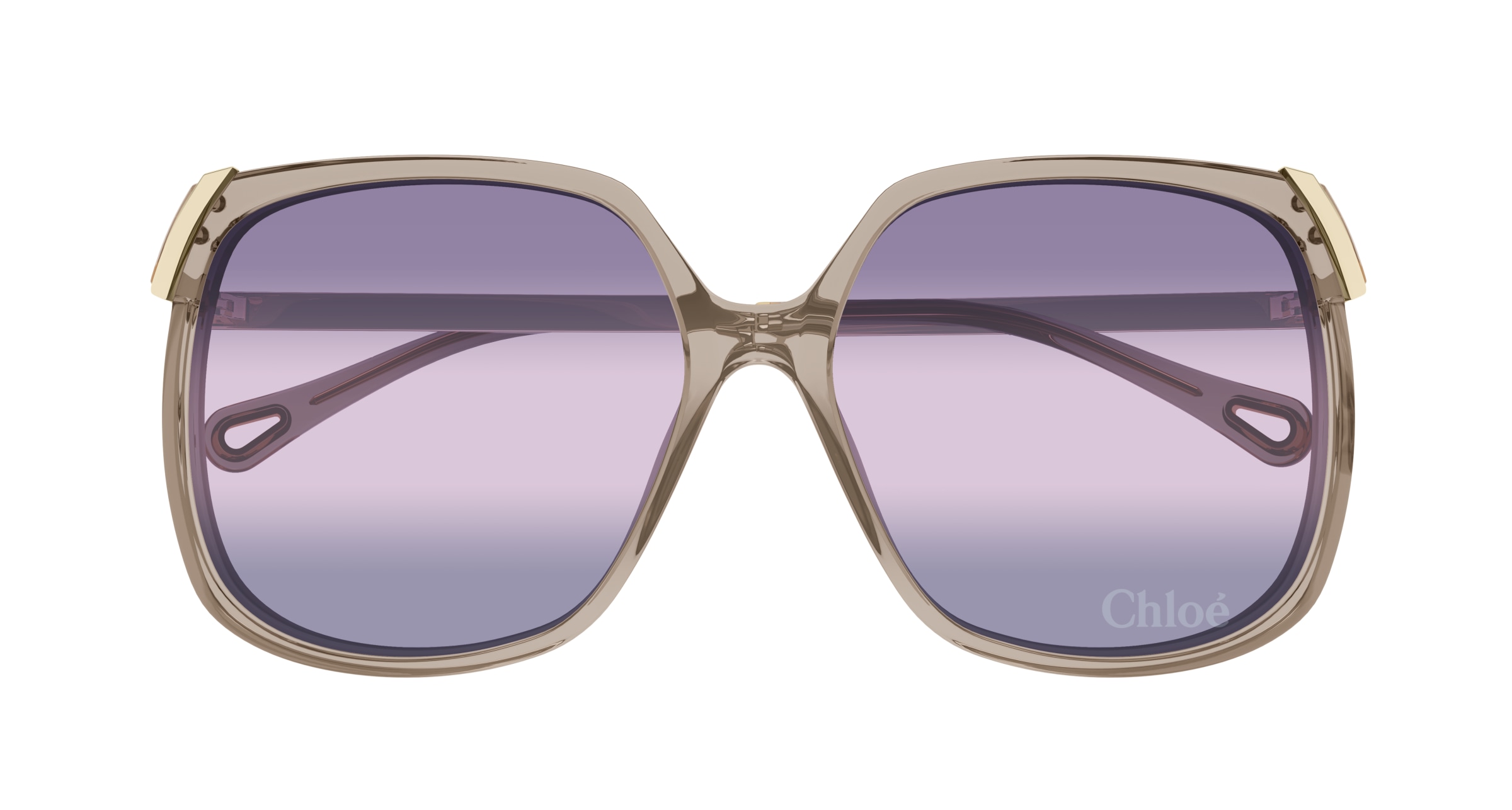 CHLOE-0286S/S 004 BROWN-GOLD-VIOLET 60*15, Marró | Daurat, hi-res image number 1
