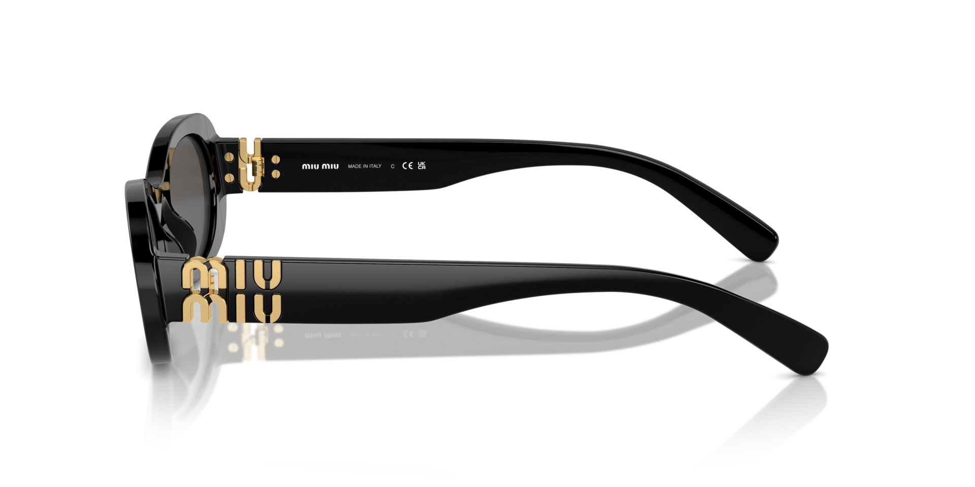 MIUMIU-06ZS/S 1AB5S0 BLACK(DARK GREY 50*20, , hi-res image number 2