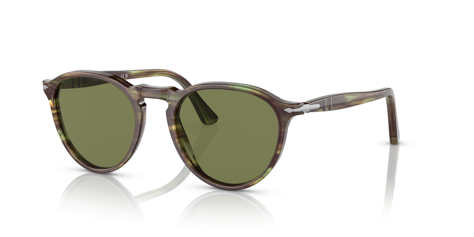 PERSOL-3286S/S 1156/4E  GREEN 51*19, Verd a ratlles, hi-res image number 0