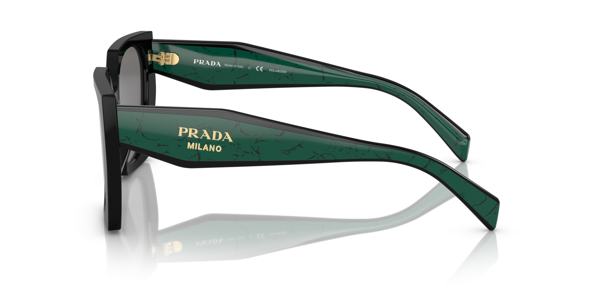 PRADA-15WS/S 1AB-5Z1 NEGRA/NEGRA VERDE 54*19, Negre, hi-res image number 2