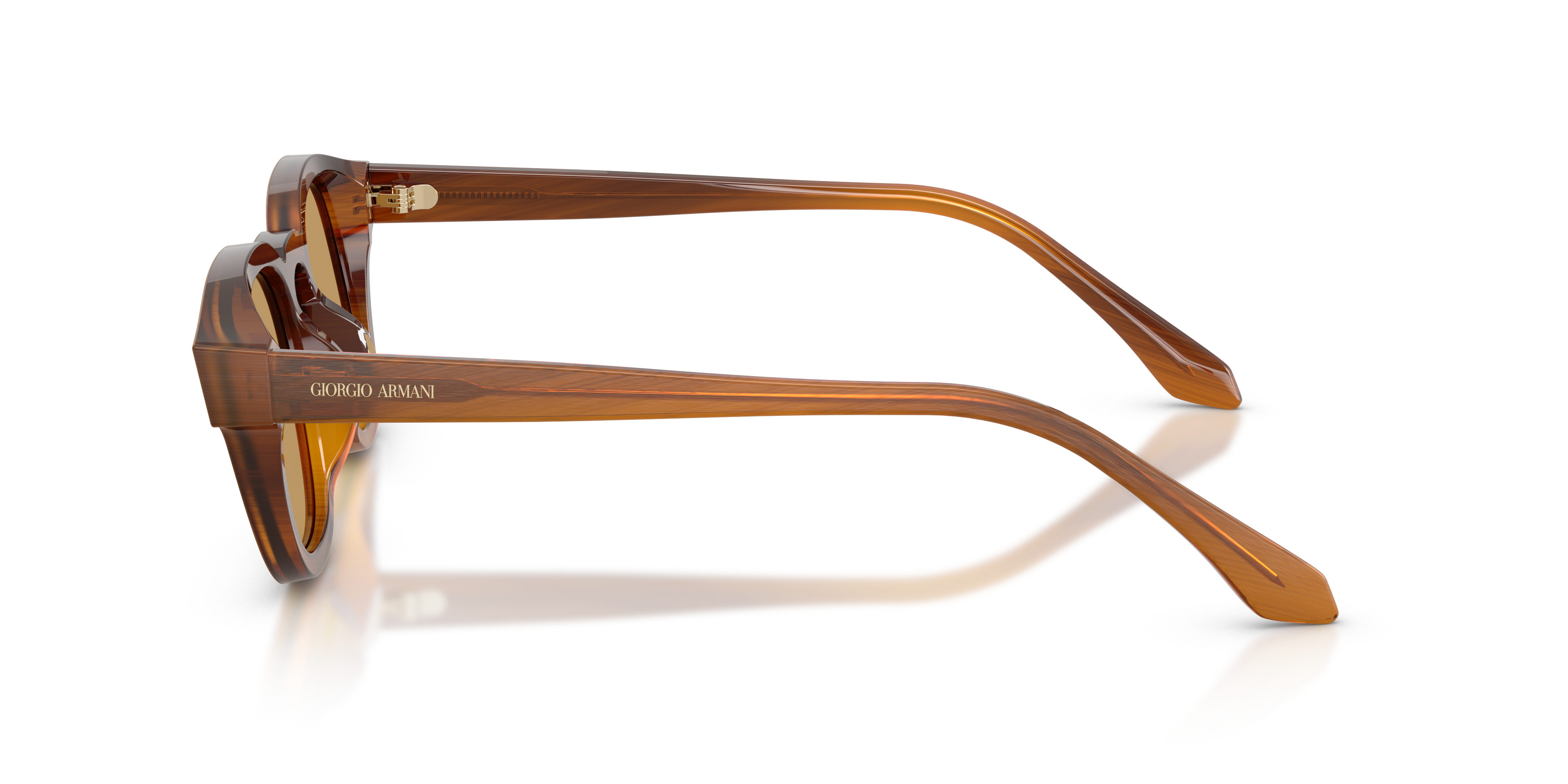 ARMANI-8254U/S 616373 BRUSHED STRIPED HONEY(BROWN 48*22, , hi-res image number 2
