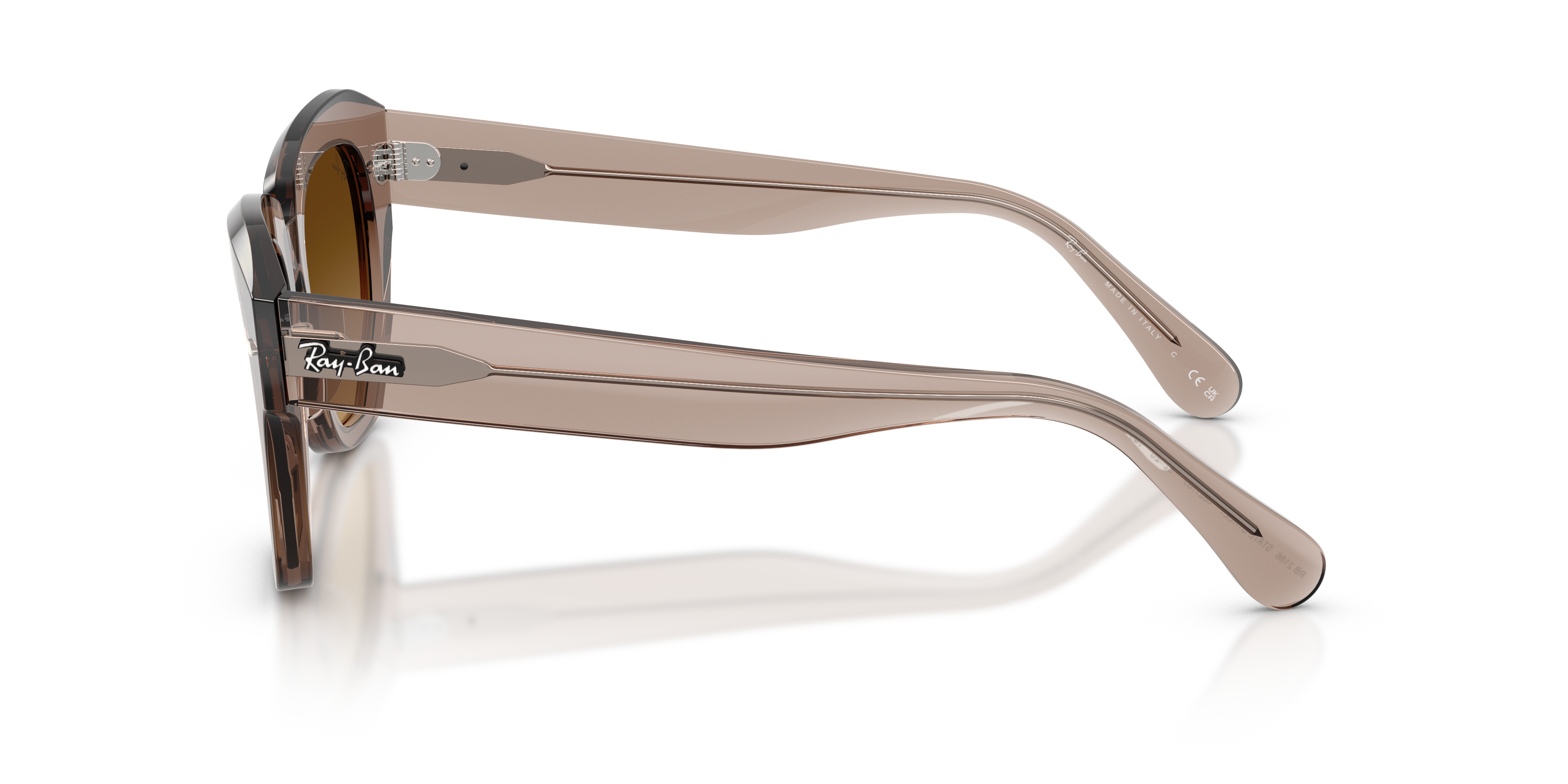 RB-2186 682785 TRANSPARENT LIGHT BROWN(GRADIENT BROWN 49*20, Marr&oacute;n, hi-res image number 2