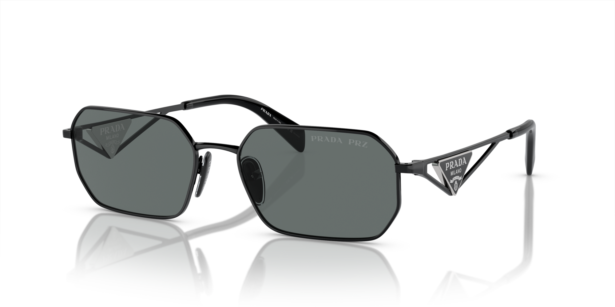 PRADA-A51S/S 1AB5Z1 BLACK (BLACK GREY POLAR) 58*17, Negre, hi-res image number 0