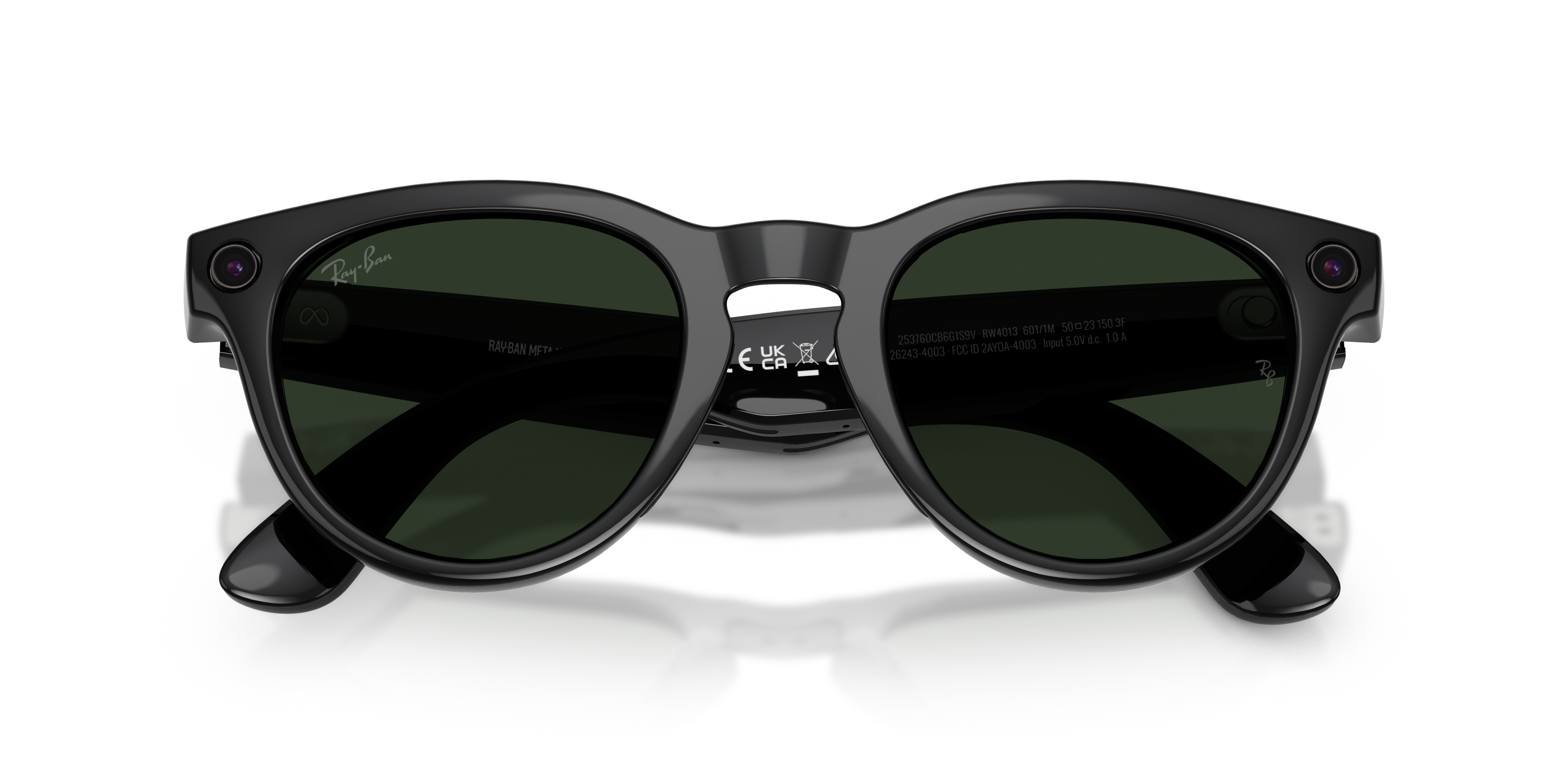 RB-META-4013-GEN-2 601/1M SHINY BLACK(TRANSITIONS GRAPH. GREEN 50*23, Negre brillant, hi-res image number 5
