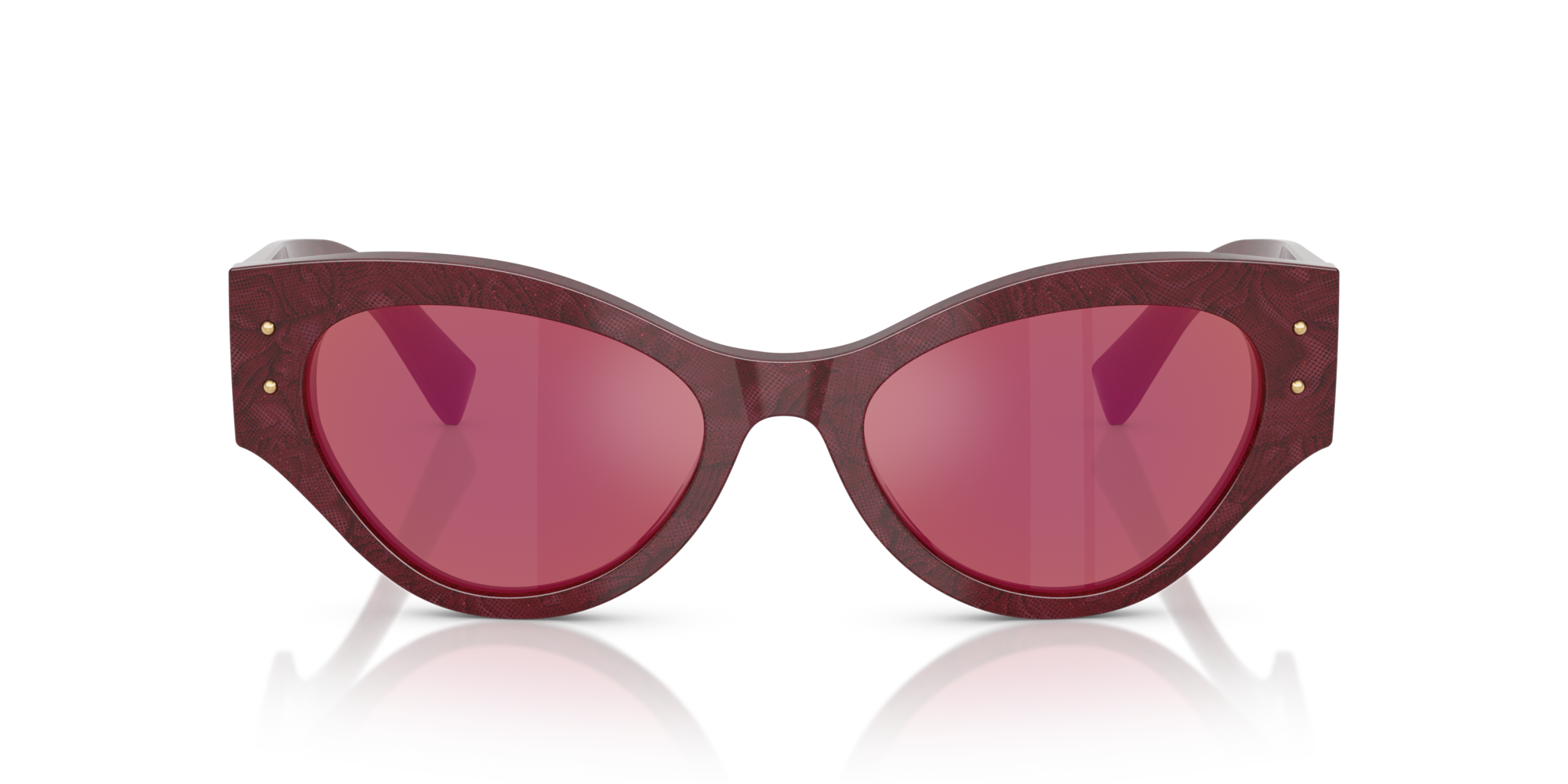GABBANA-4480/S 3442D0 BORDEAUX LACE(DARK VIOLET MIRROR RED 53*19, , hi-res image number 1