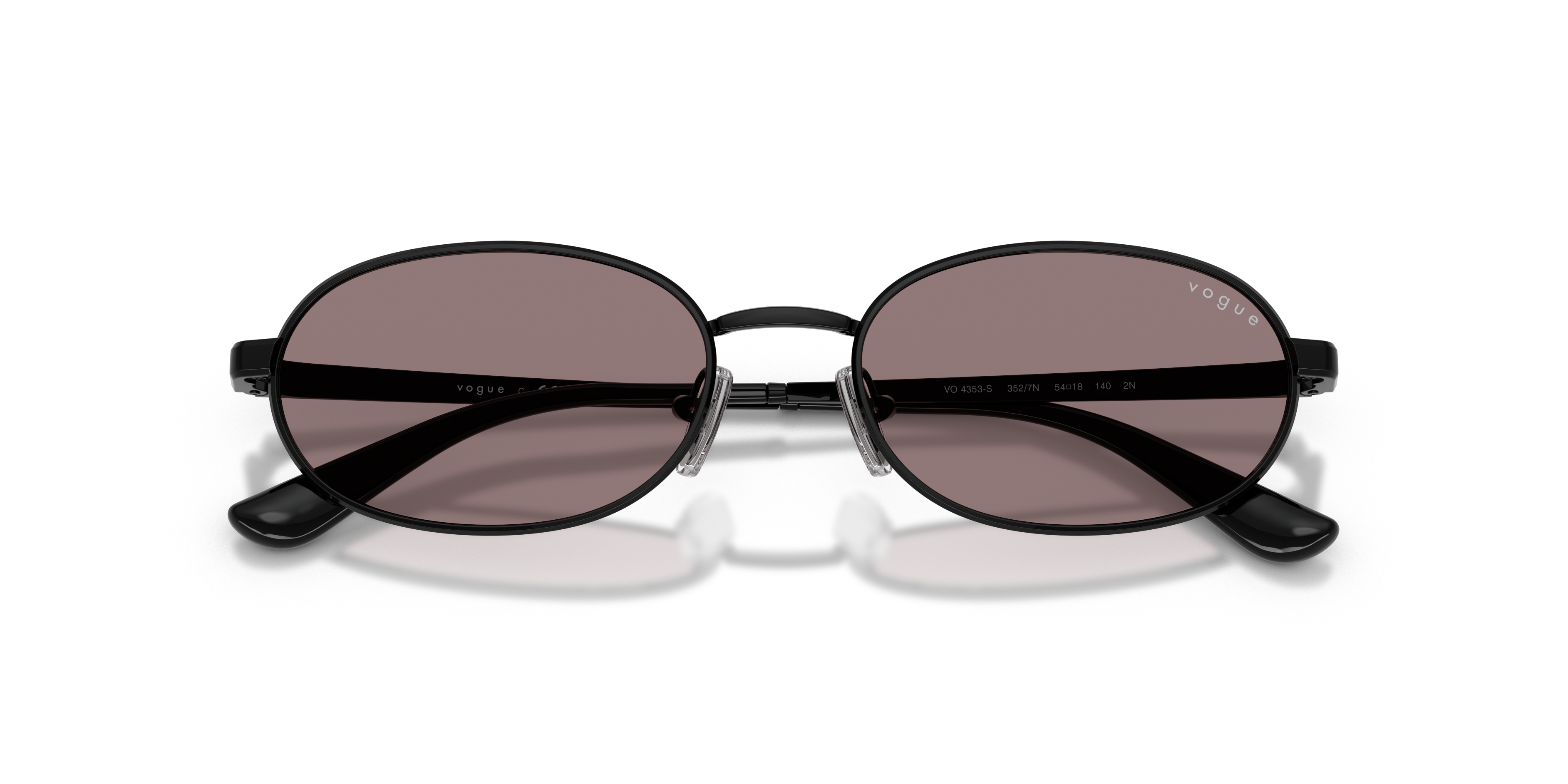 VOGUE-4353S/S 352/7N BLACK(DARK PURPLE 54*18, , hi-res image number 4