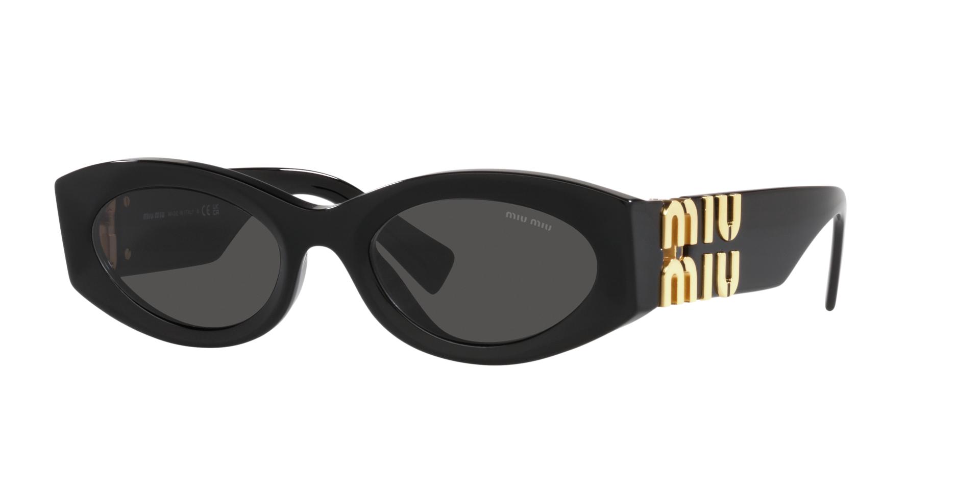 MIUMIU-11W/S 1AB5S0 NEGRA/NEGRA ORO 54*21, Negre, hi-res image number 0