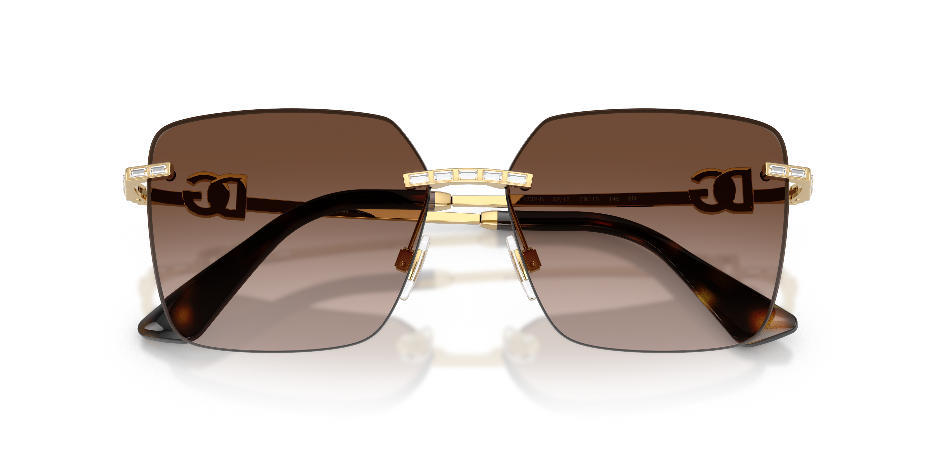 GABBANA-2332B/S 02/13 GOLD(GRADIENT BROWN 59*15, , hi-res image number 4