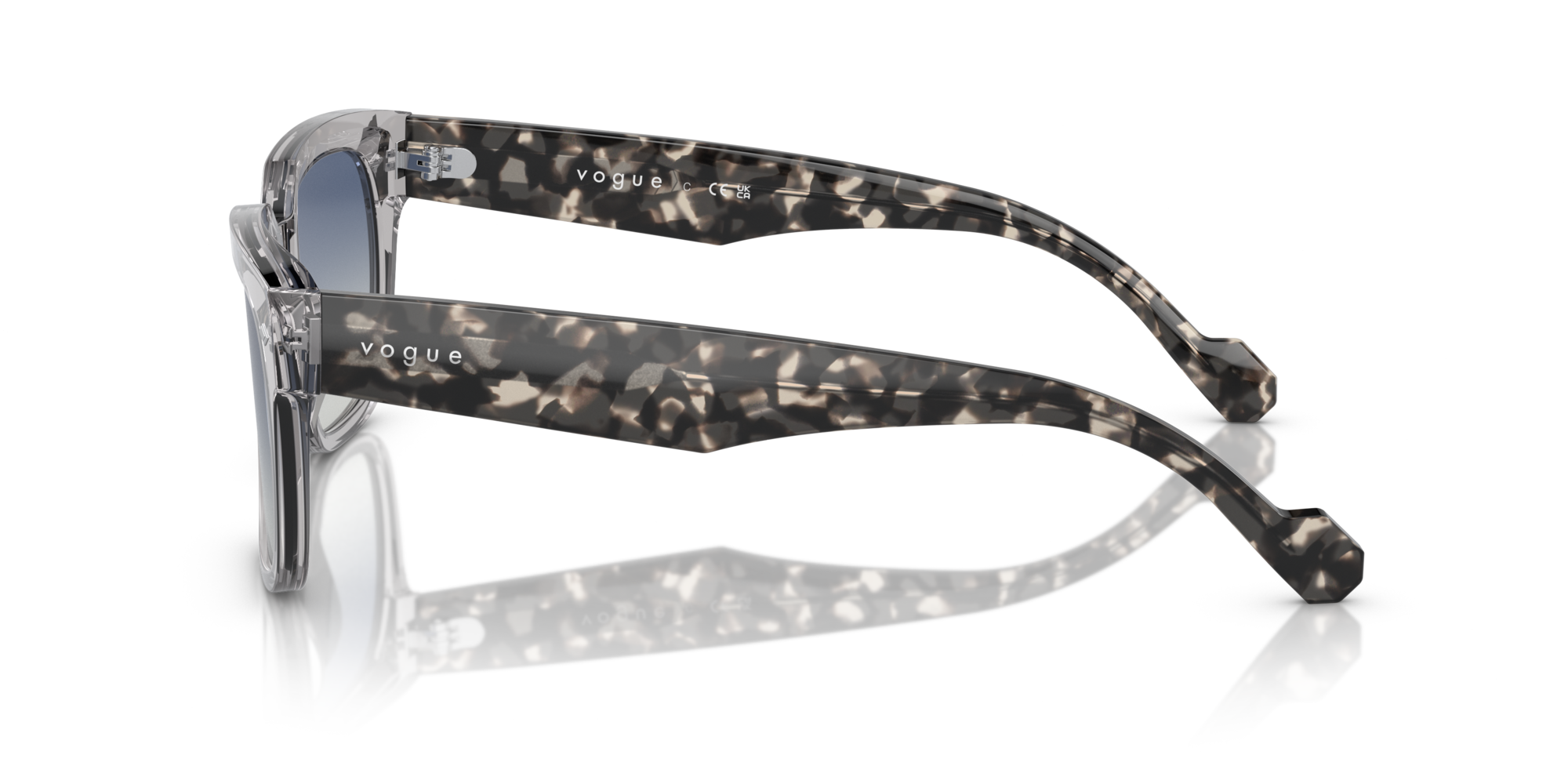 VOGUE-5490S/S 28204L TRANSPARENT GREY(GREY GRADIENT BLUE 54*21, Gris transparent, hi-res image number 2
