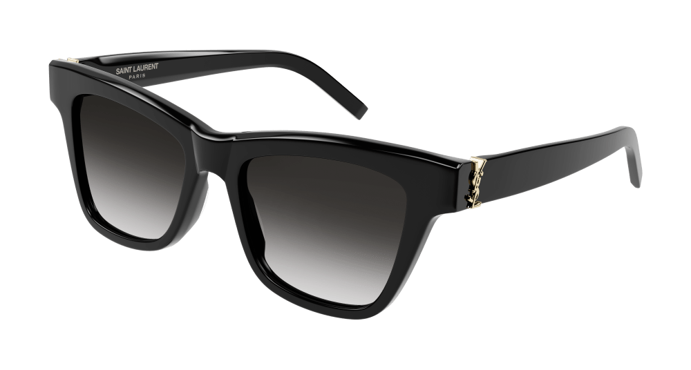 SAINT-LAURENT-SLM106/S 002 BLACK/BLACK (GREY) 52*18, Negre, hi-res image number 0