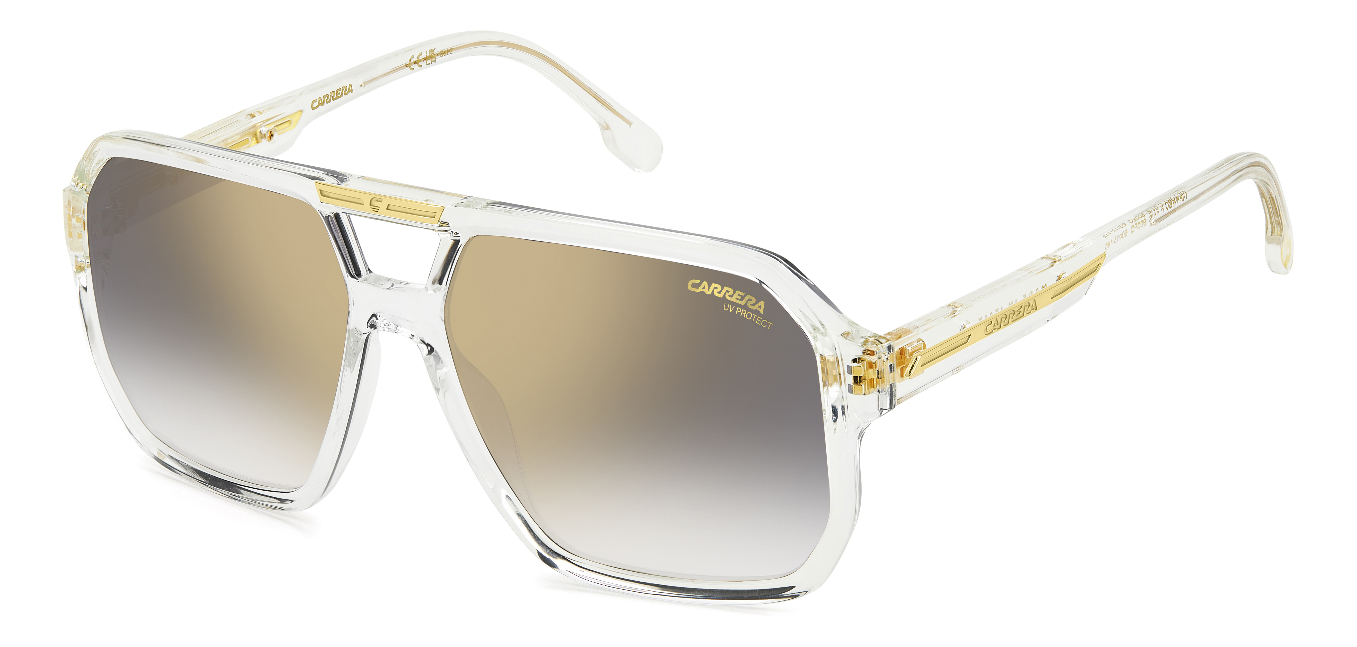 CARRERA-VICTORY-C-01/S 900*FQ CRYSTAL(GREY SHADED GOLD MIRROR 60*15, Transparent, hi-res image number 0