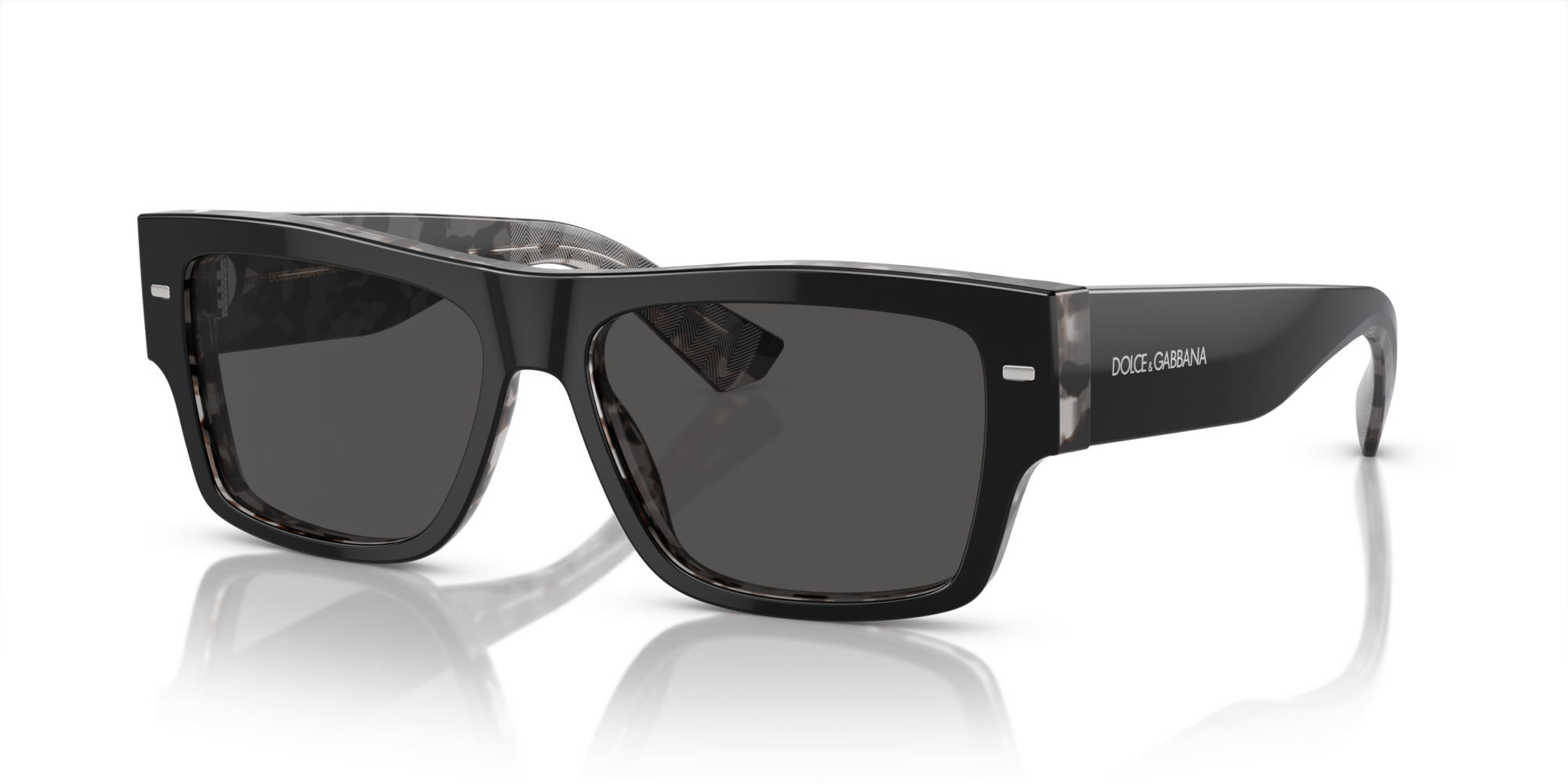 GABBANA-4451/S 340387 BLACK ON GREY HAVANA(DARK GREY 55*15, Negre | Gris Havana, hi-res image number 0