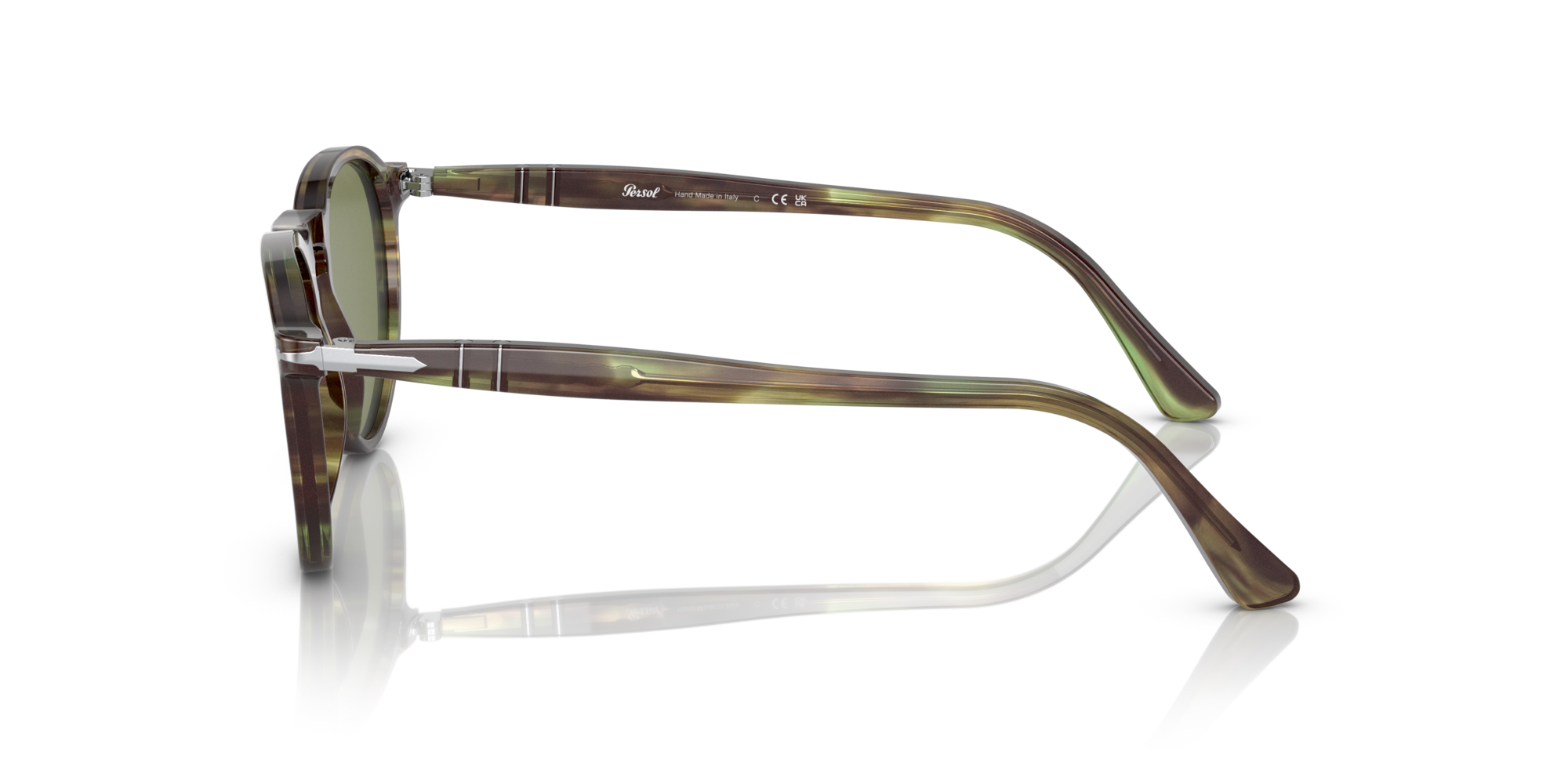PERSOL-3286S/S 1156/4E  GREEN 51*19, Verd a ratlles, hi-res image number 2