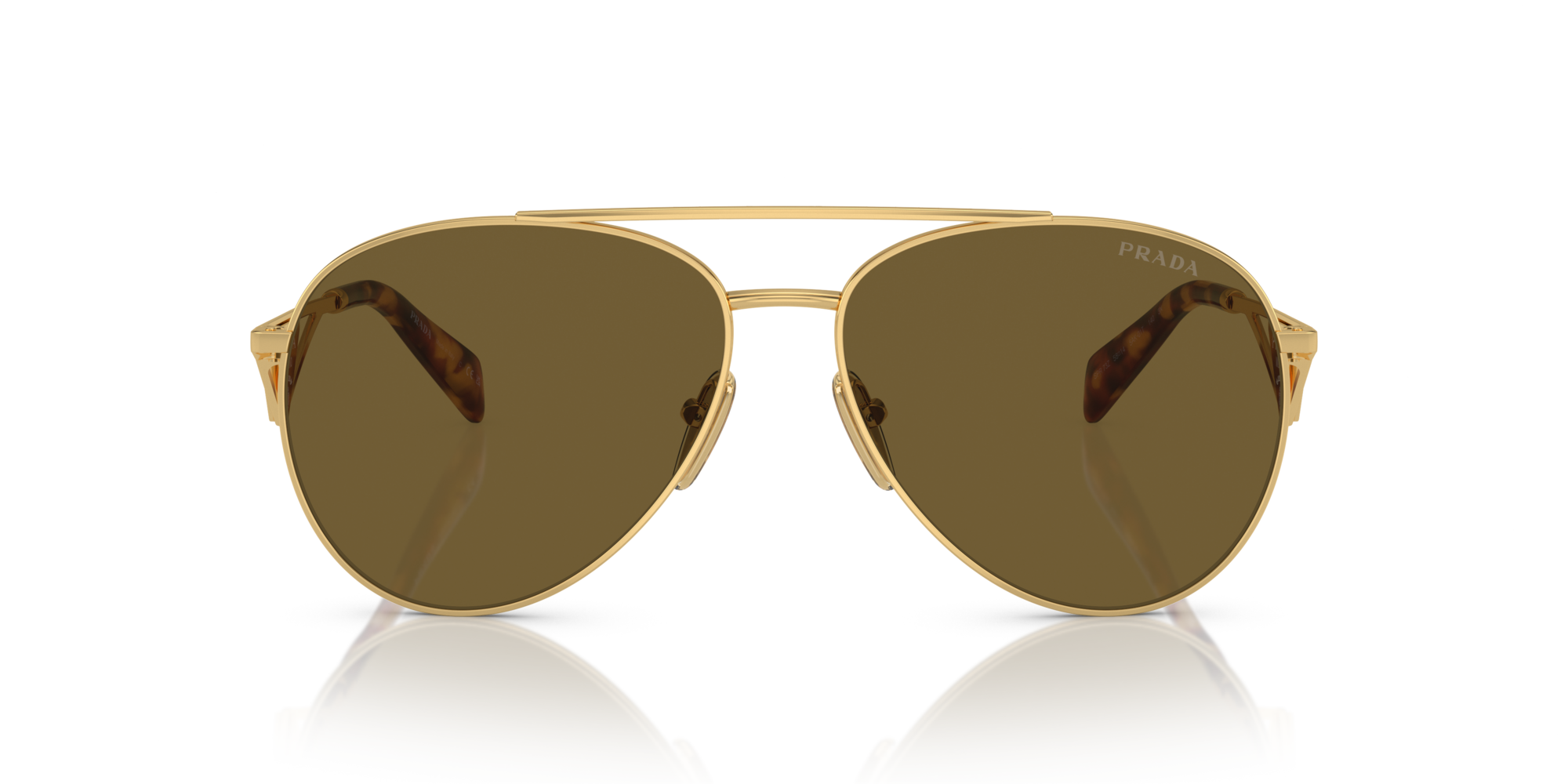 PRADA-73ZS/S 5AK01T GOLD DARK BROWN 58*14, , hi-res image number 1