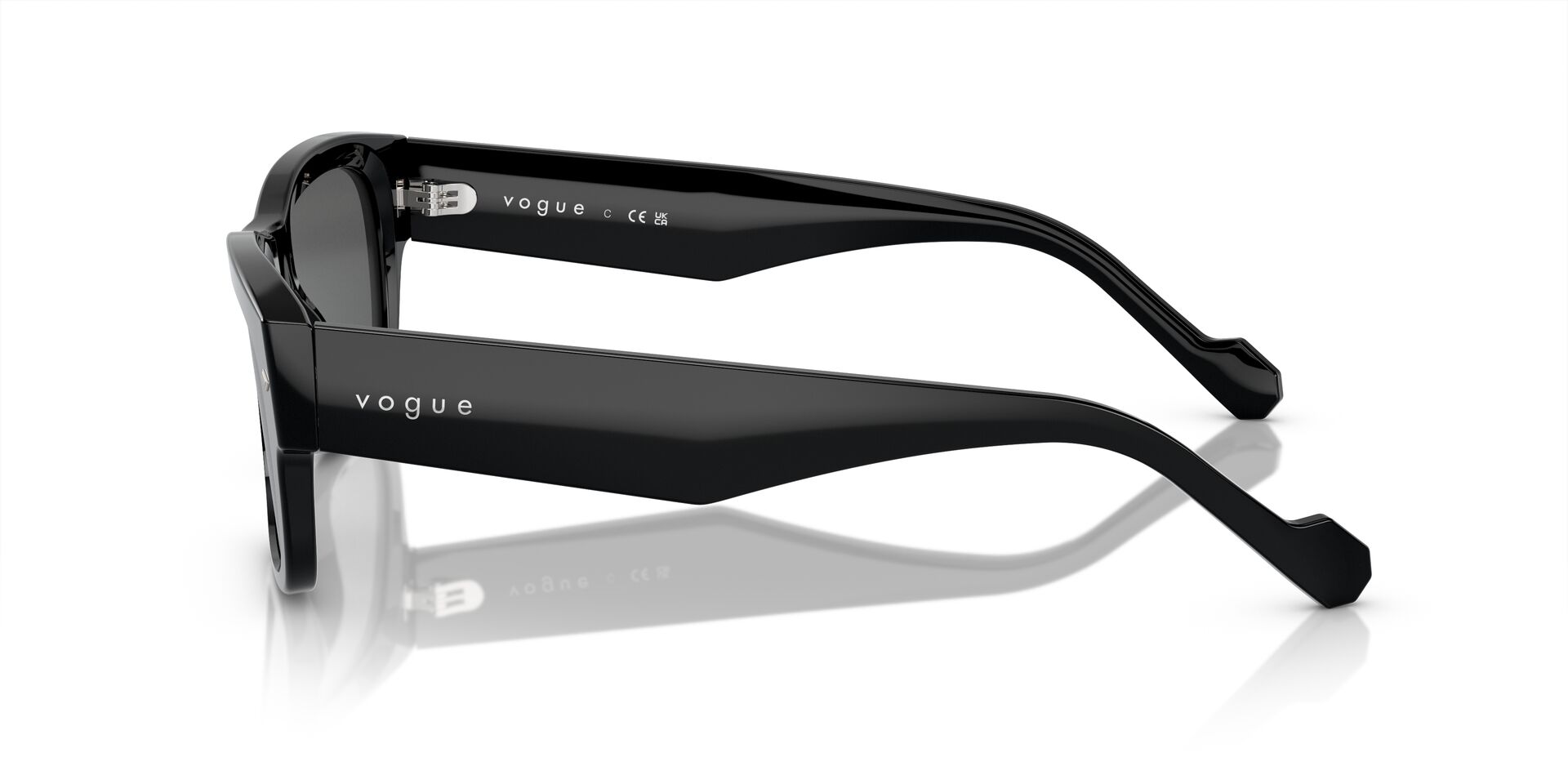 VOGUE-5530/S W44/87 BLACK(DARK GREY 55*20, Negre, hi-res image number 2