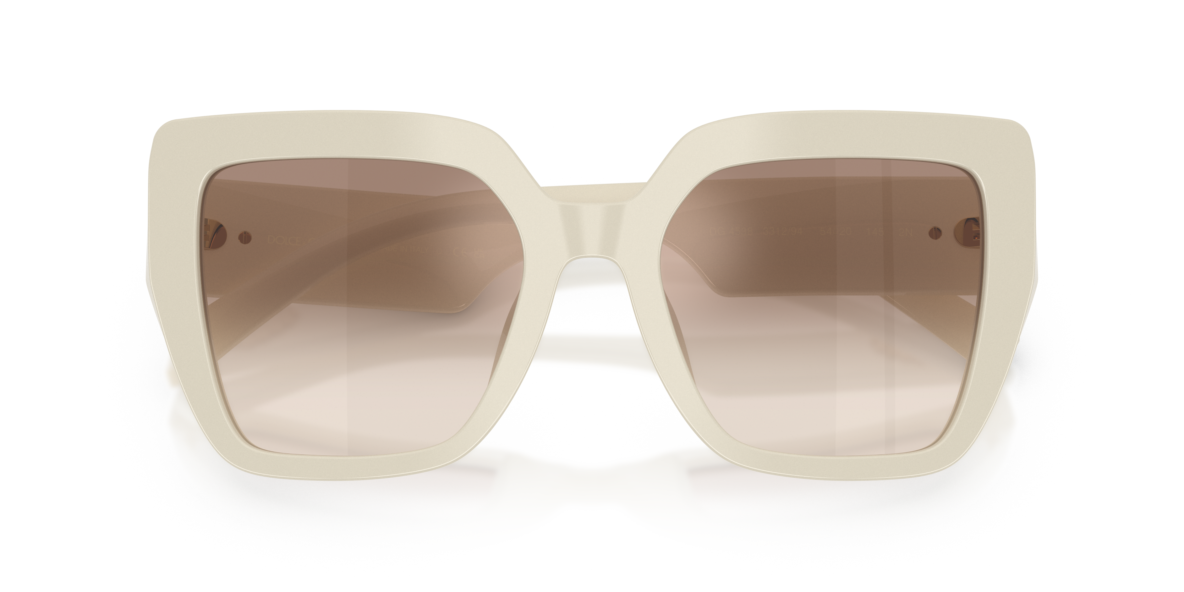 GABBANA-4538/S 331294 CREAM(GRADIENT BROWN MIRROR SILVER 54*20, , hi-res image number 4