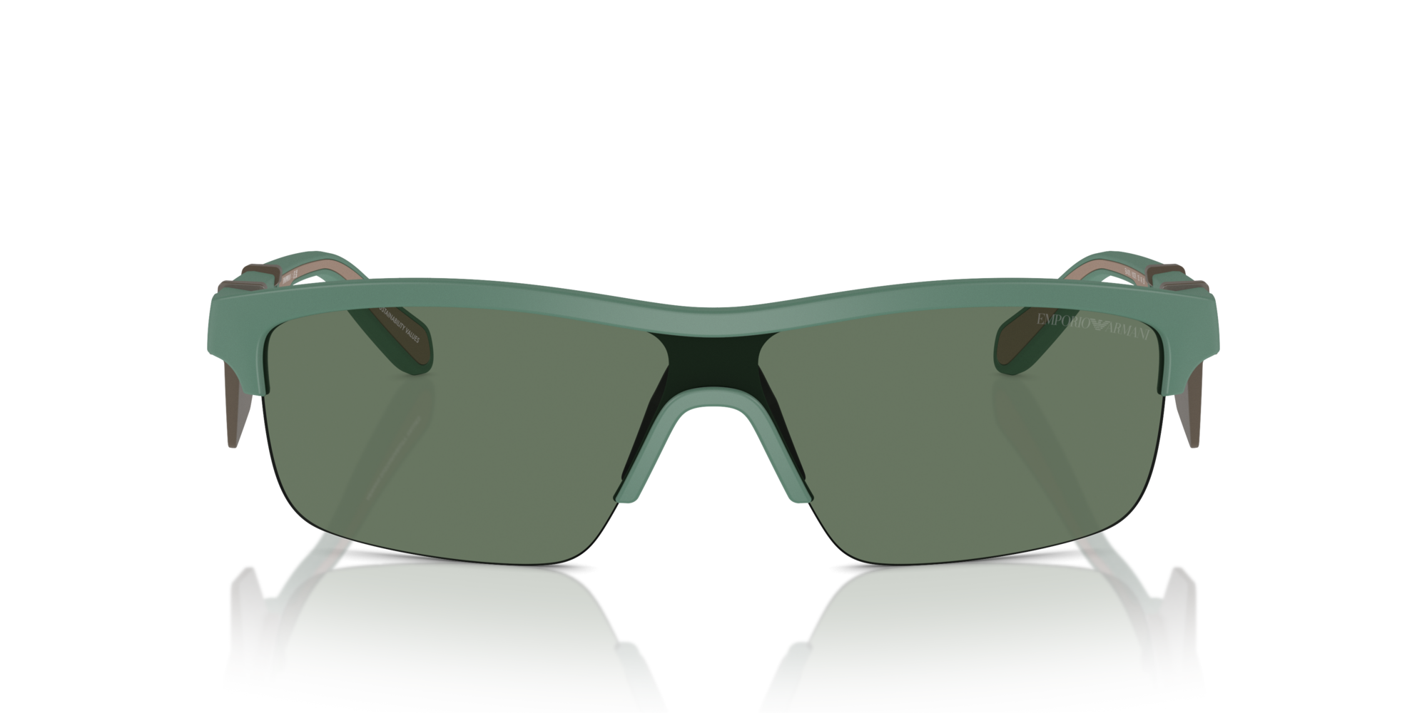 EMPORIO-4218/S 610276 MATTE ALPINE GREEN/DARK GREEN 35*135, Verd mat, hi-res image number 1